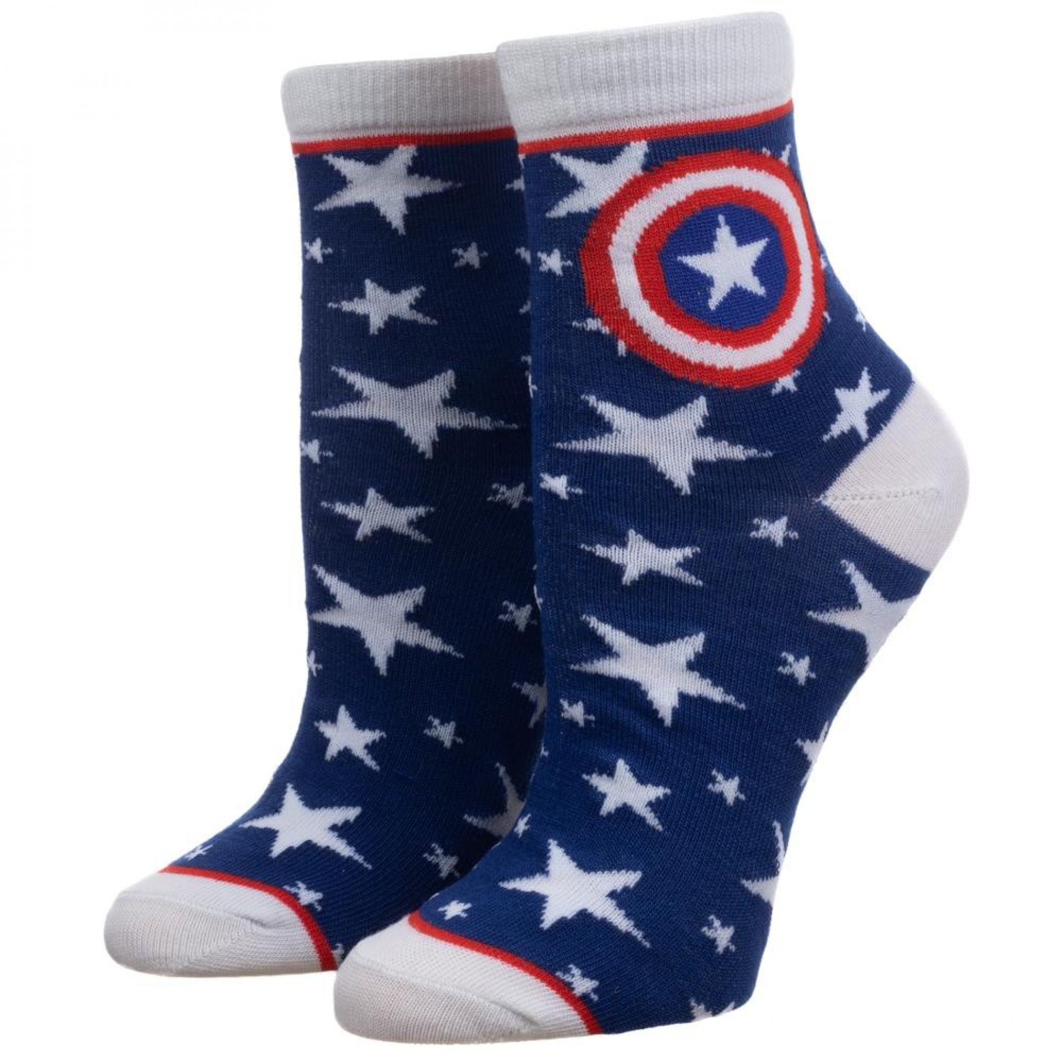 Captain America 2-Pack Anklet Socks, Multi-Color