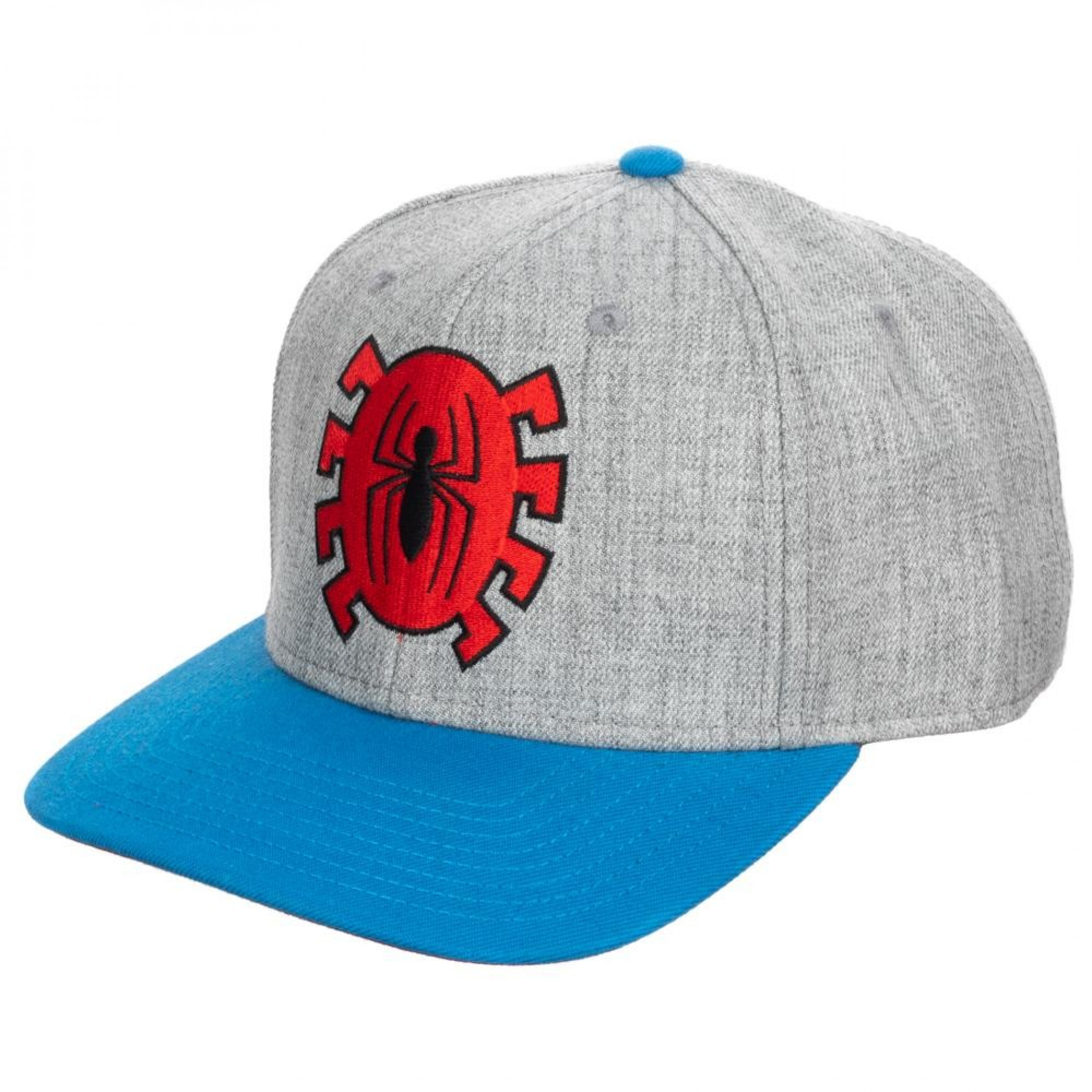 Spider-Man Pre-Curved Snapback Hat, Grey