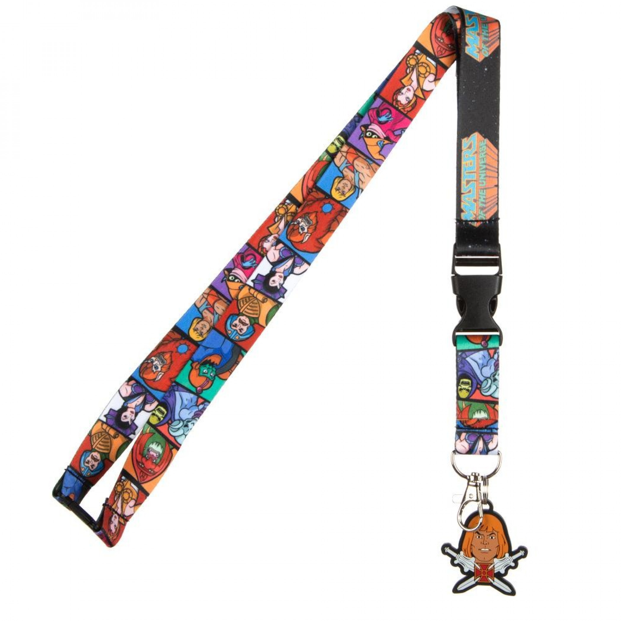 Masters Of The Universe Lanyard with He-Man Rubber Charm, Multi-Color