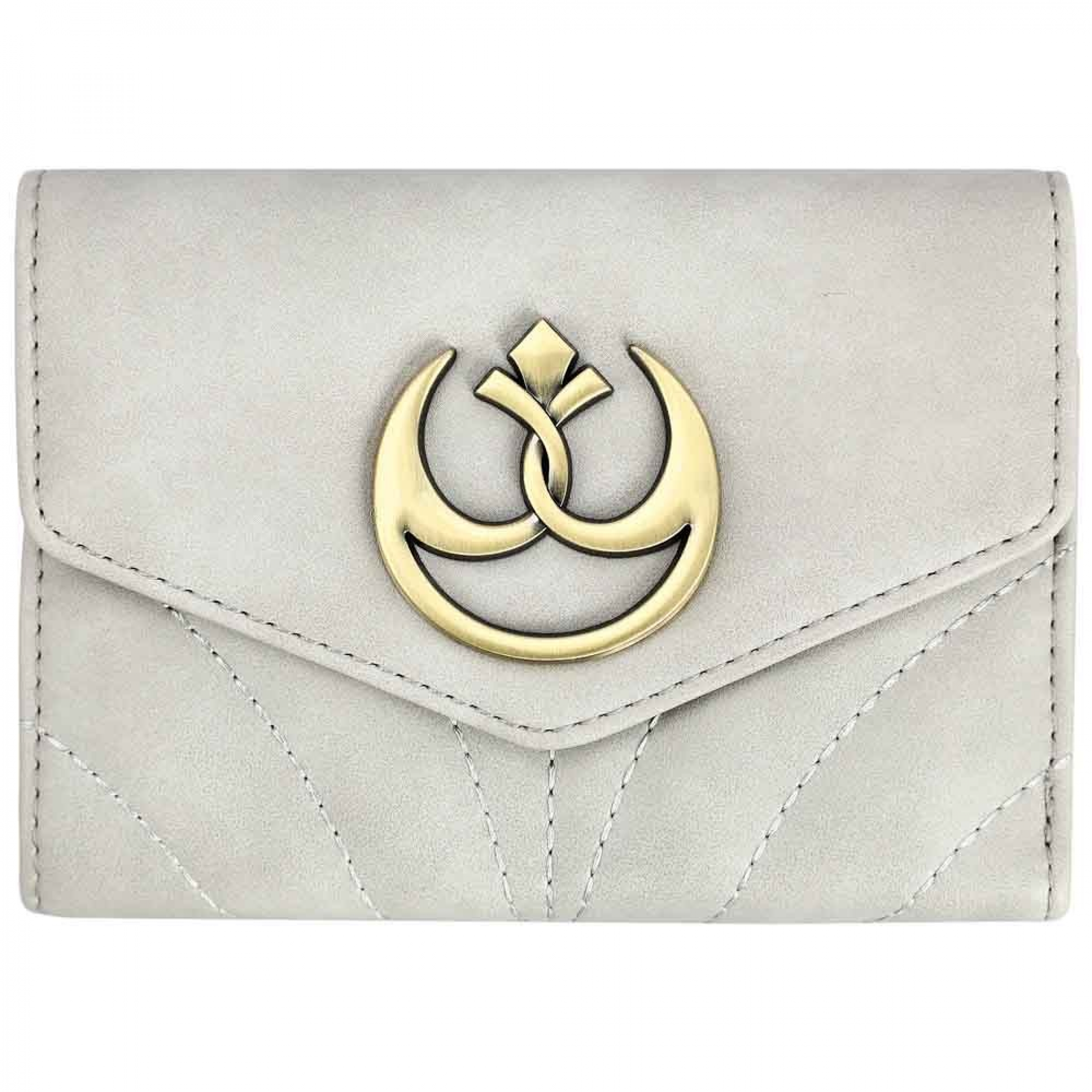 Star Wars Princess Leia Inspired w/ Rebel Alliance Logo Wallet, White