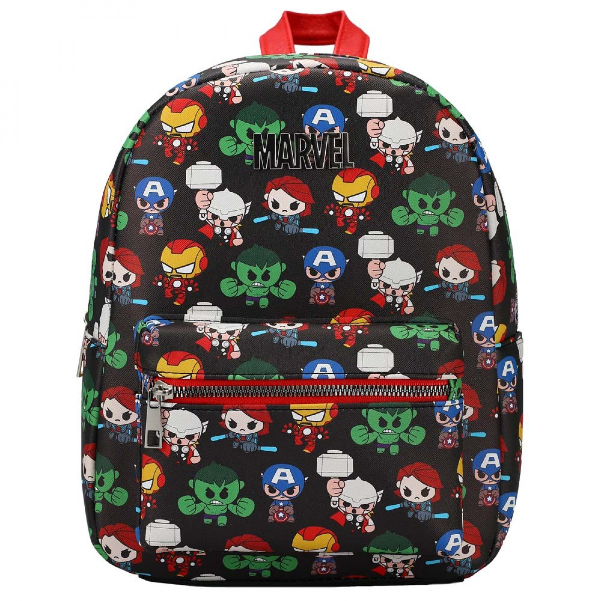 Marvel Chibi Avengers Printed Mini Backpack, Multi-Color