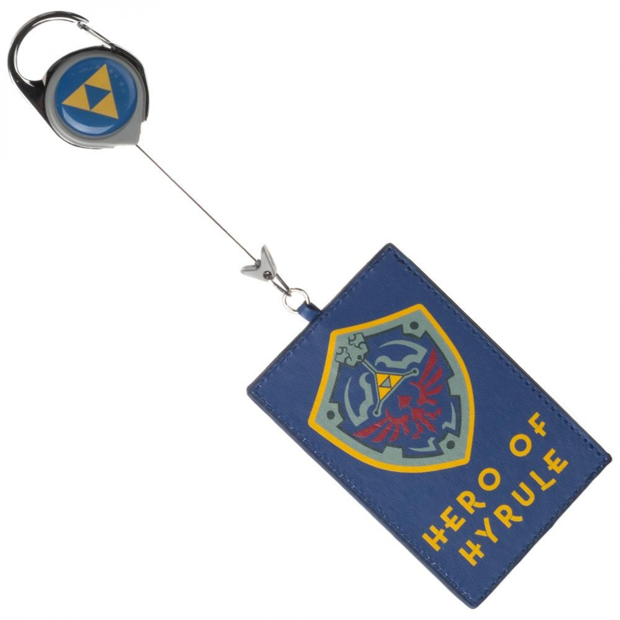Legend Of Zelda Hero of Hyrule Shield Retractable Lanyard, Blue