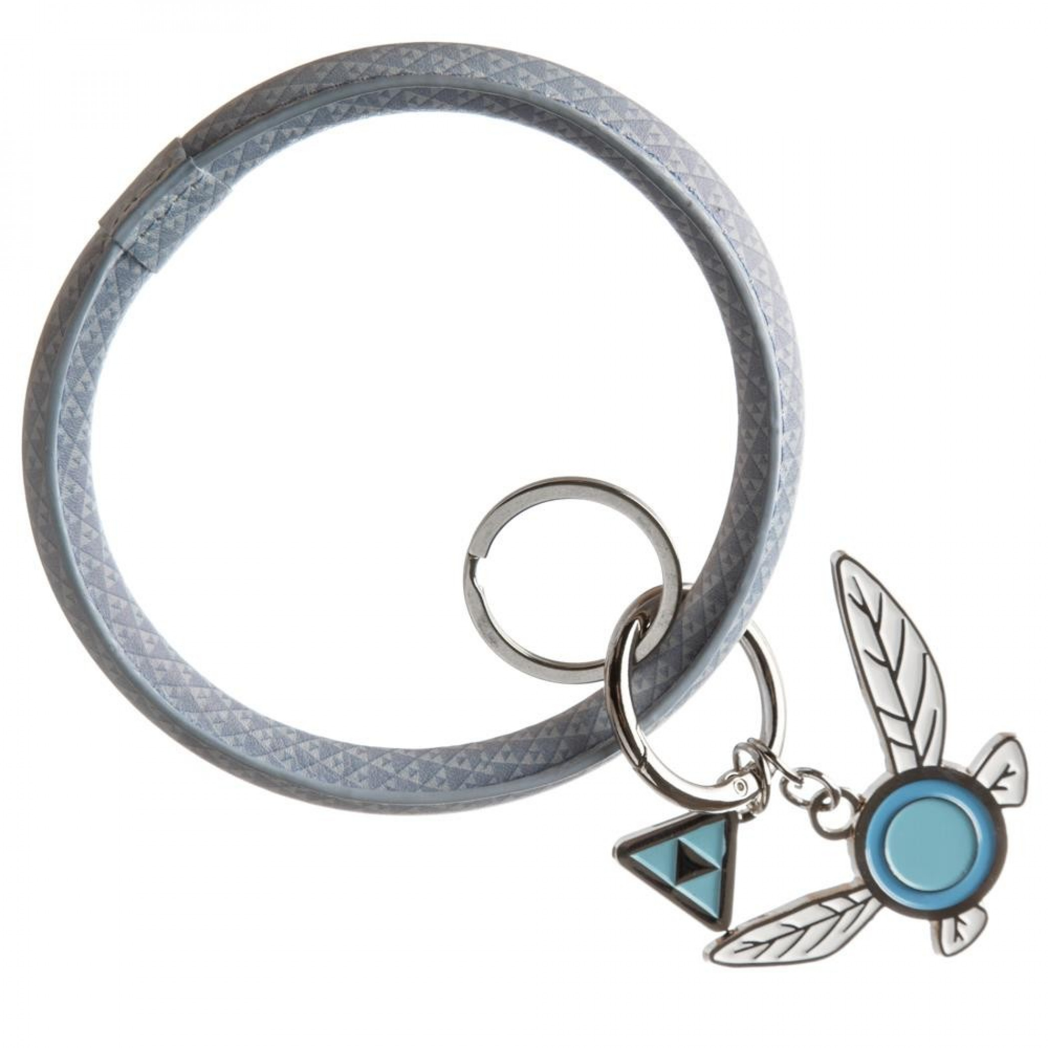 Zelda Navi Bracelet Wristlet and Keychain, Blue