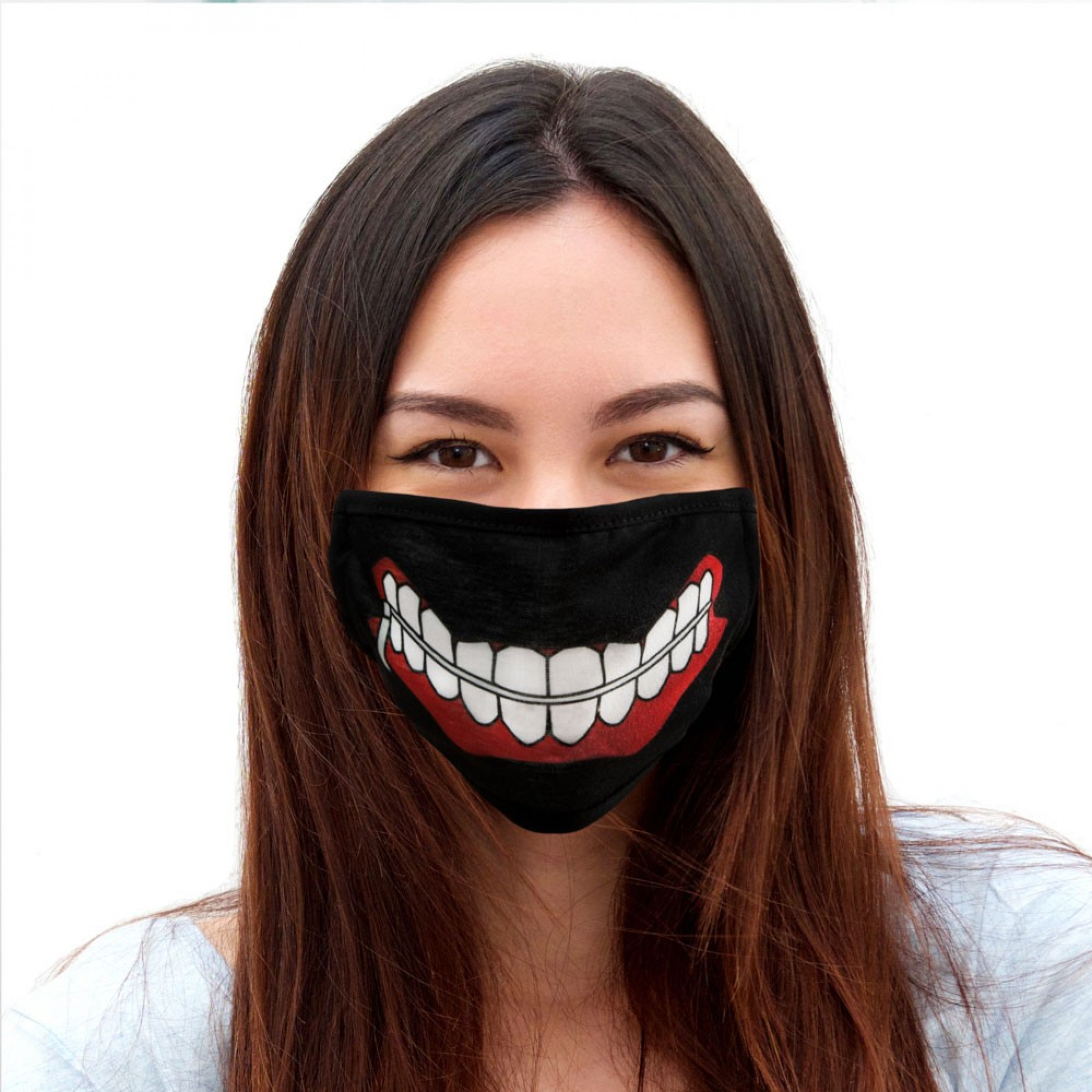 Tokyo Ghoul Kaneki Ken Mask Adjustable Face Cover, Black