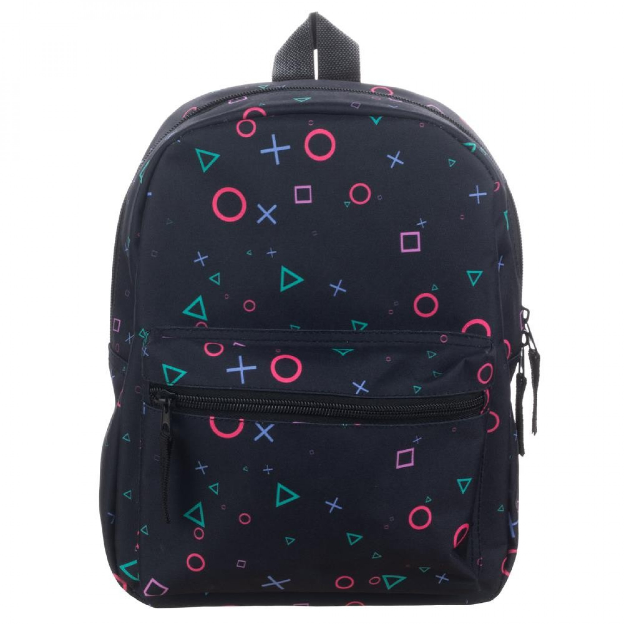 PlayStation Buttons All Over Sublimated Print Mini Backpack, Black