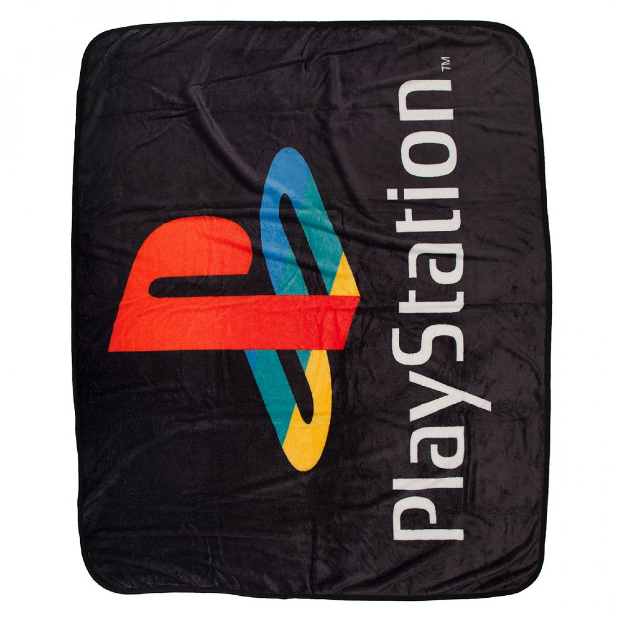 PlayStation Logo Digital Fleece Throw Blanket, Multi-Color