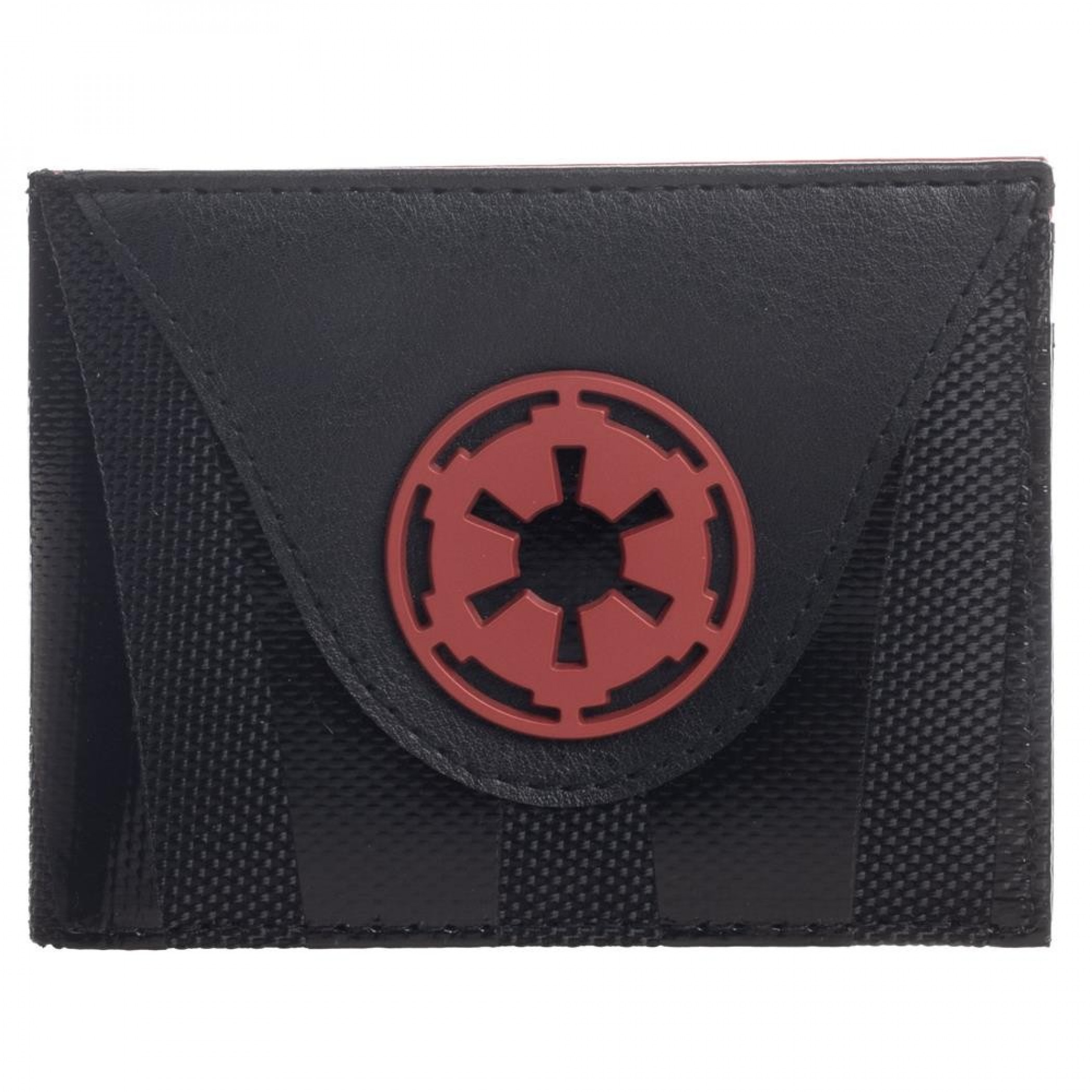 Star Wars Mixed Material Imperial Bifold Wallet, Black