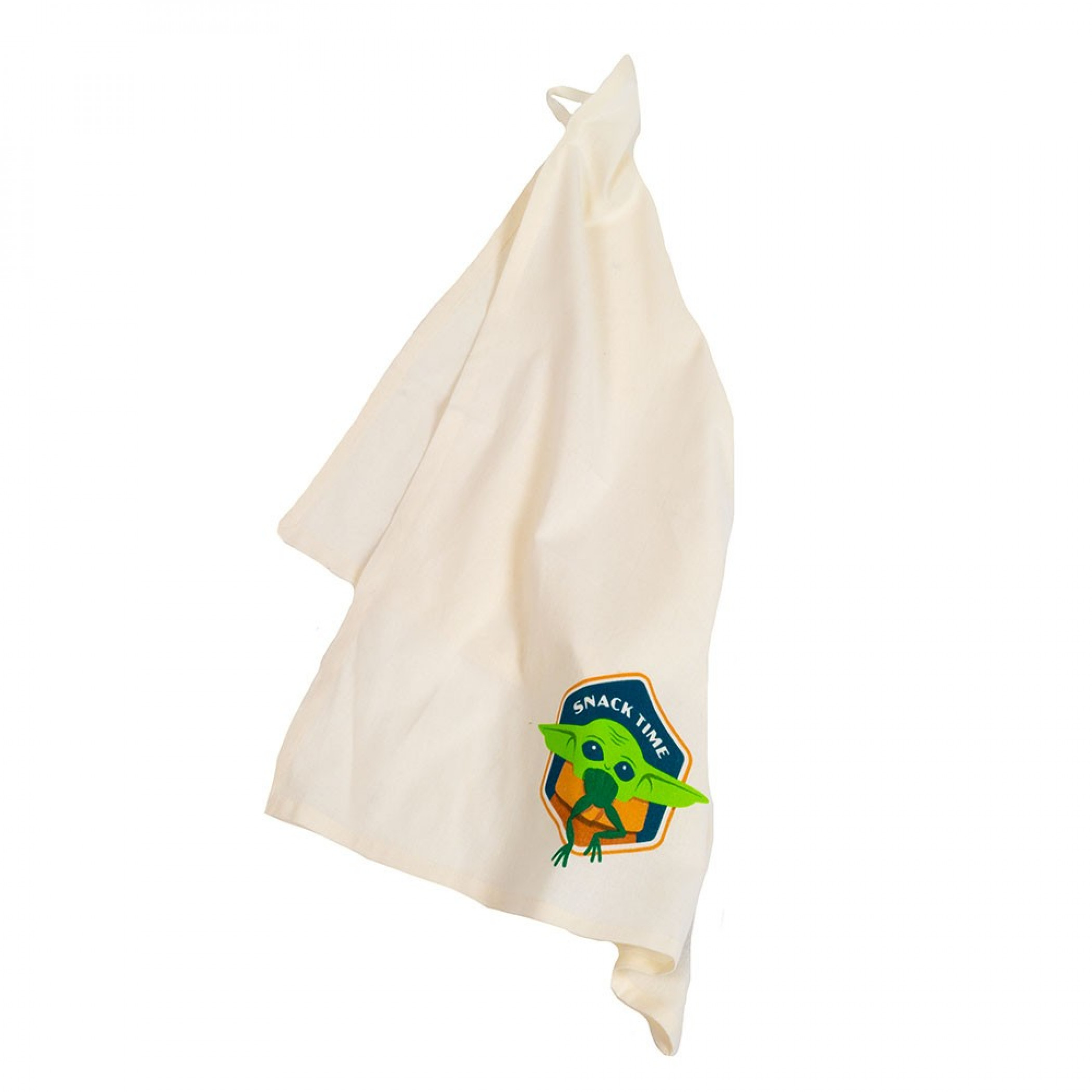 Star Wars The Mandalorian The Child Grogu Snack Time Tea Towel, White