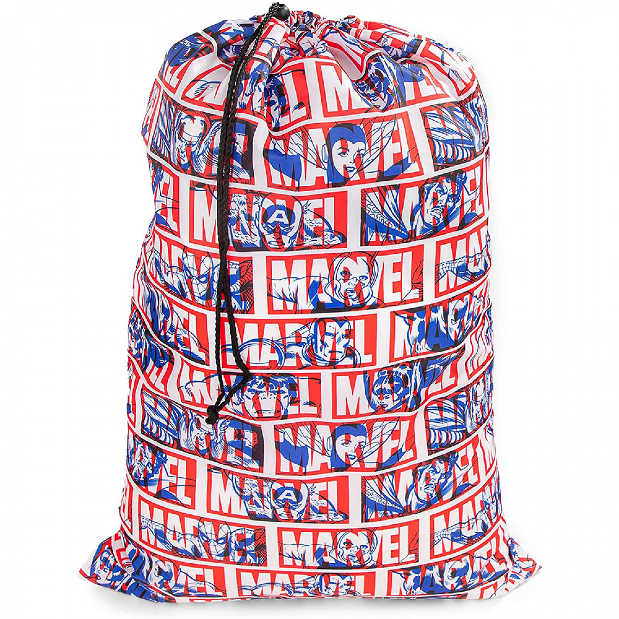 Marvel Comics Avengers Classic Represent Drawstring Laundry Bag, Multi-Color