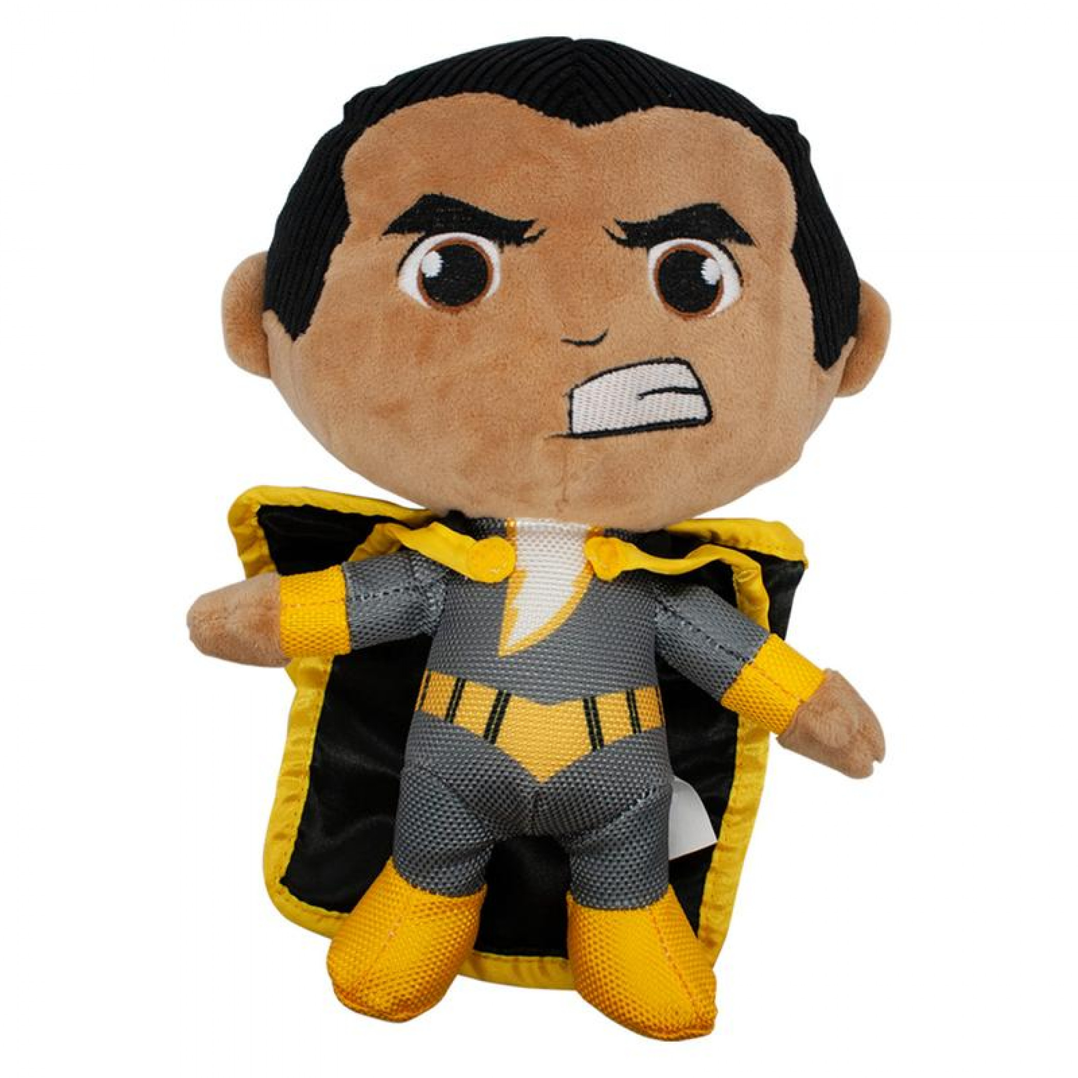 DC Comics Black Adam Chibi Squeaker Plush Dog Toy, Multi-Color