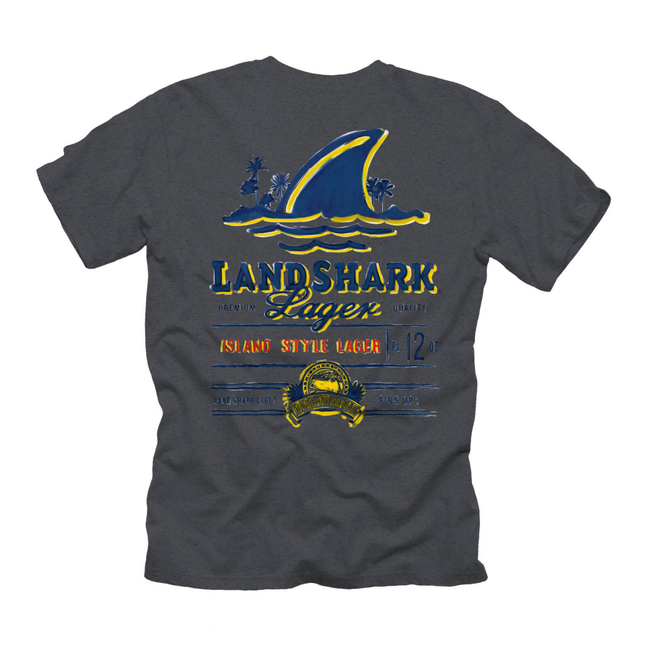 Landshark Lager Label Front and Back Print T-Shirt