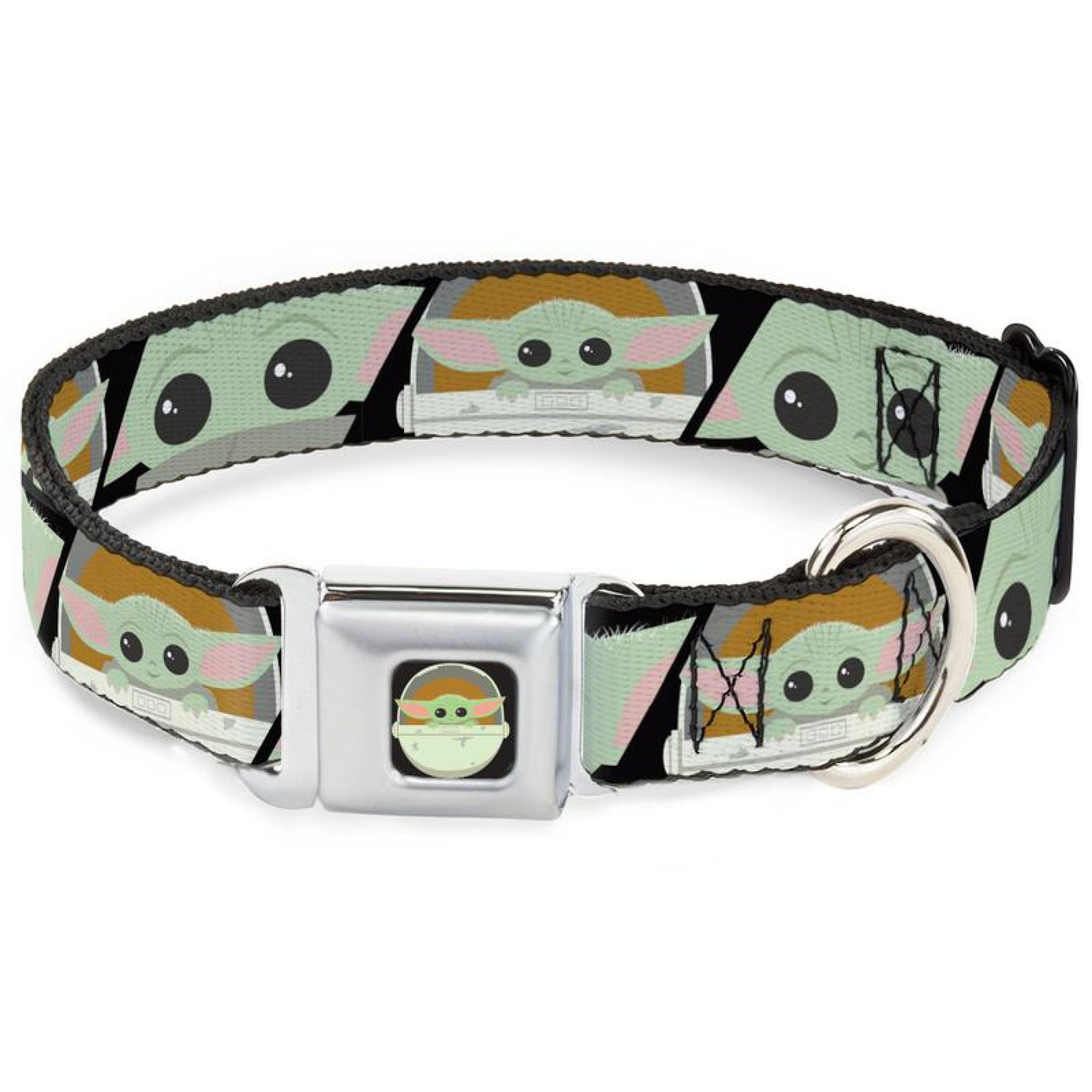 Star Wars The Mandalorian The Child Grogu 1' Wide Dog Collar, Multi-Color