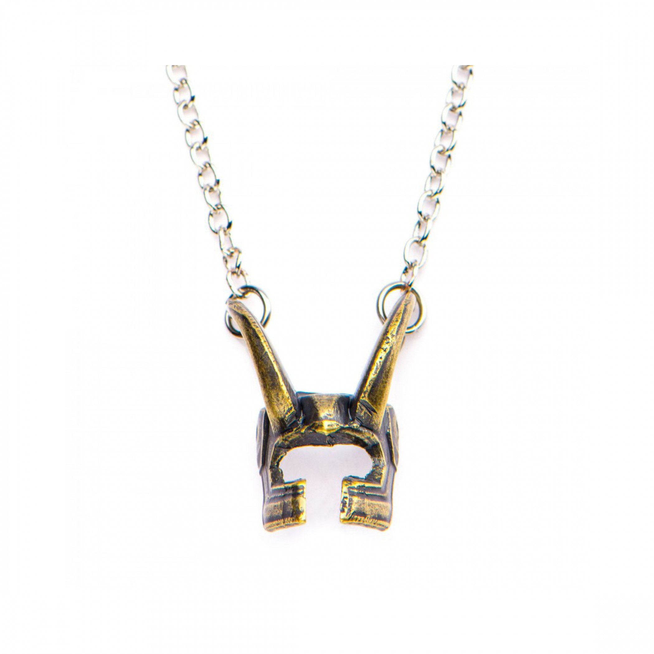 Marvel Loki Helmet Symbol Pendant Necklace, Multi-Color