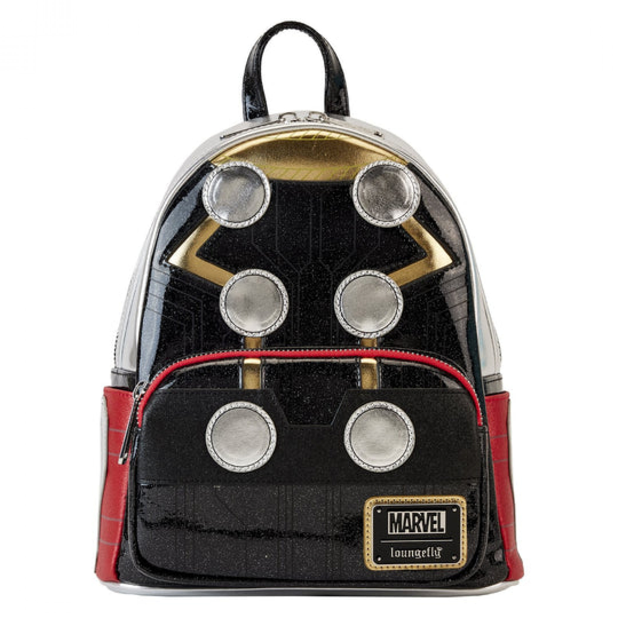 Thor Metallic Cosplay Mini Backpack by Loungefly, Multi-Color