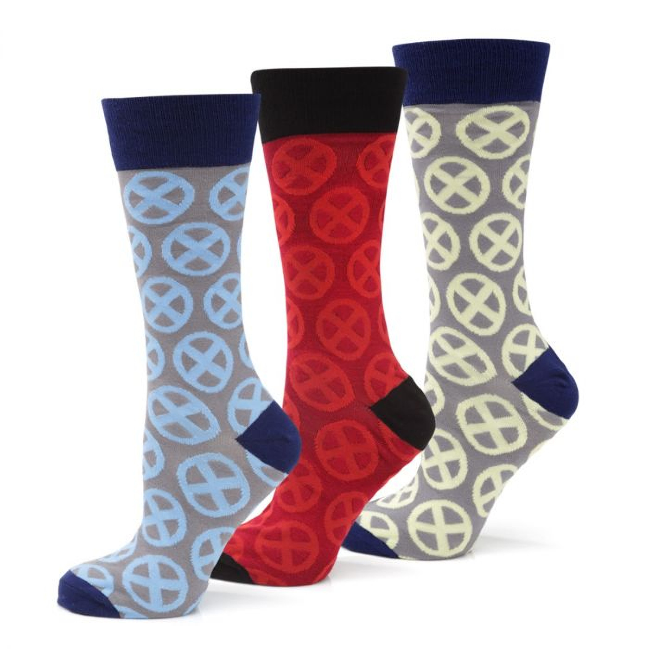 X-Men Socks 3 Pack Gift Set, Multi-Color
