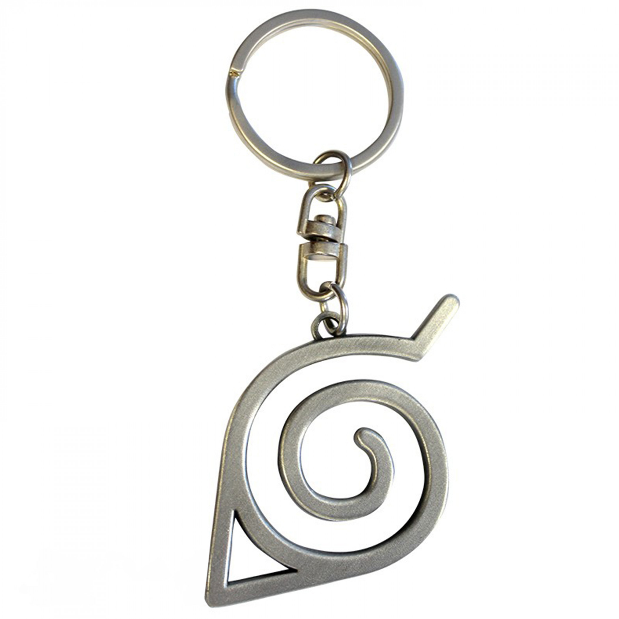 Naruto Shippuden Konoha 3D Metal Keychain, Silver