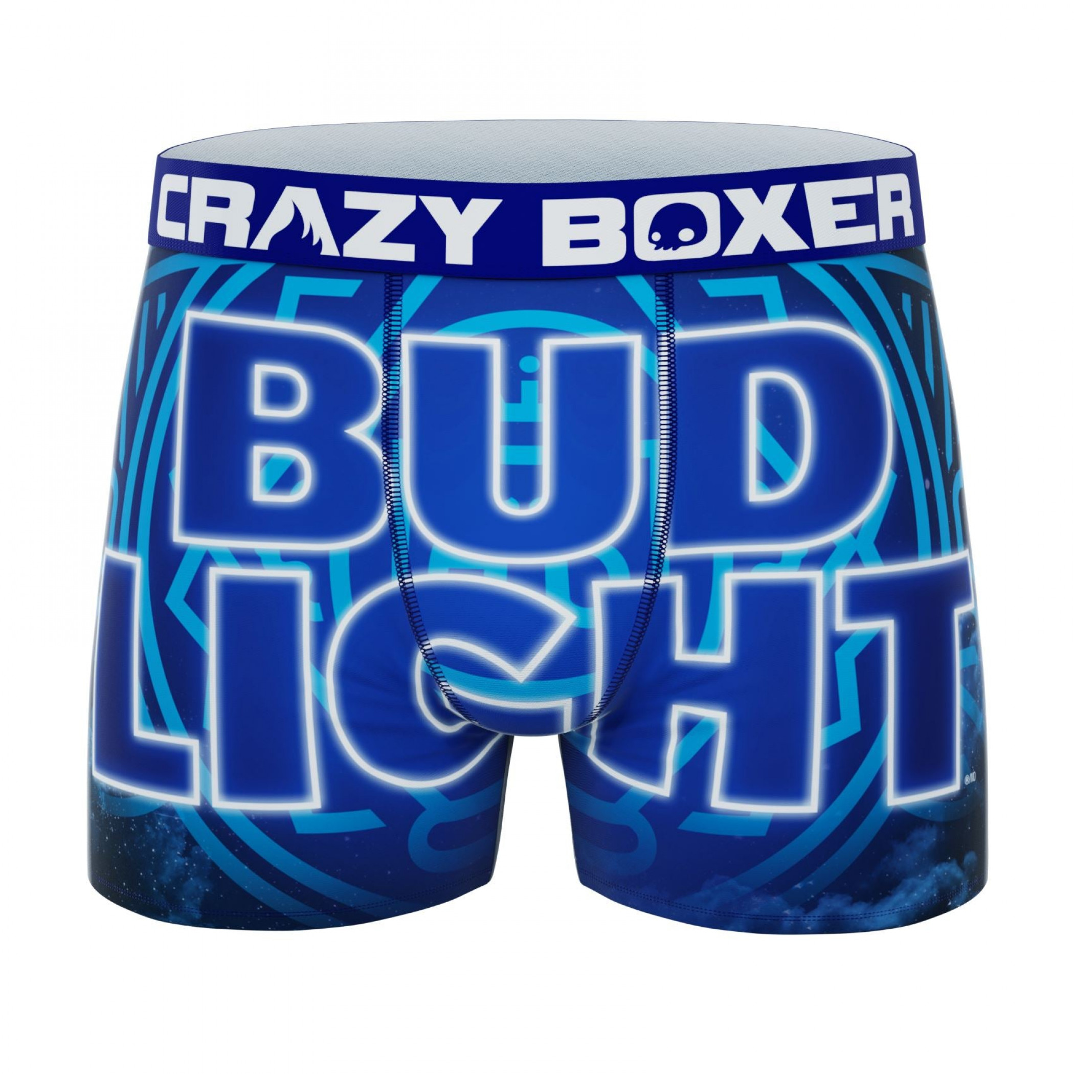 Crazy Boxer Bud Light Large Logo Men's Boxer Briefs