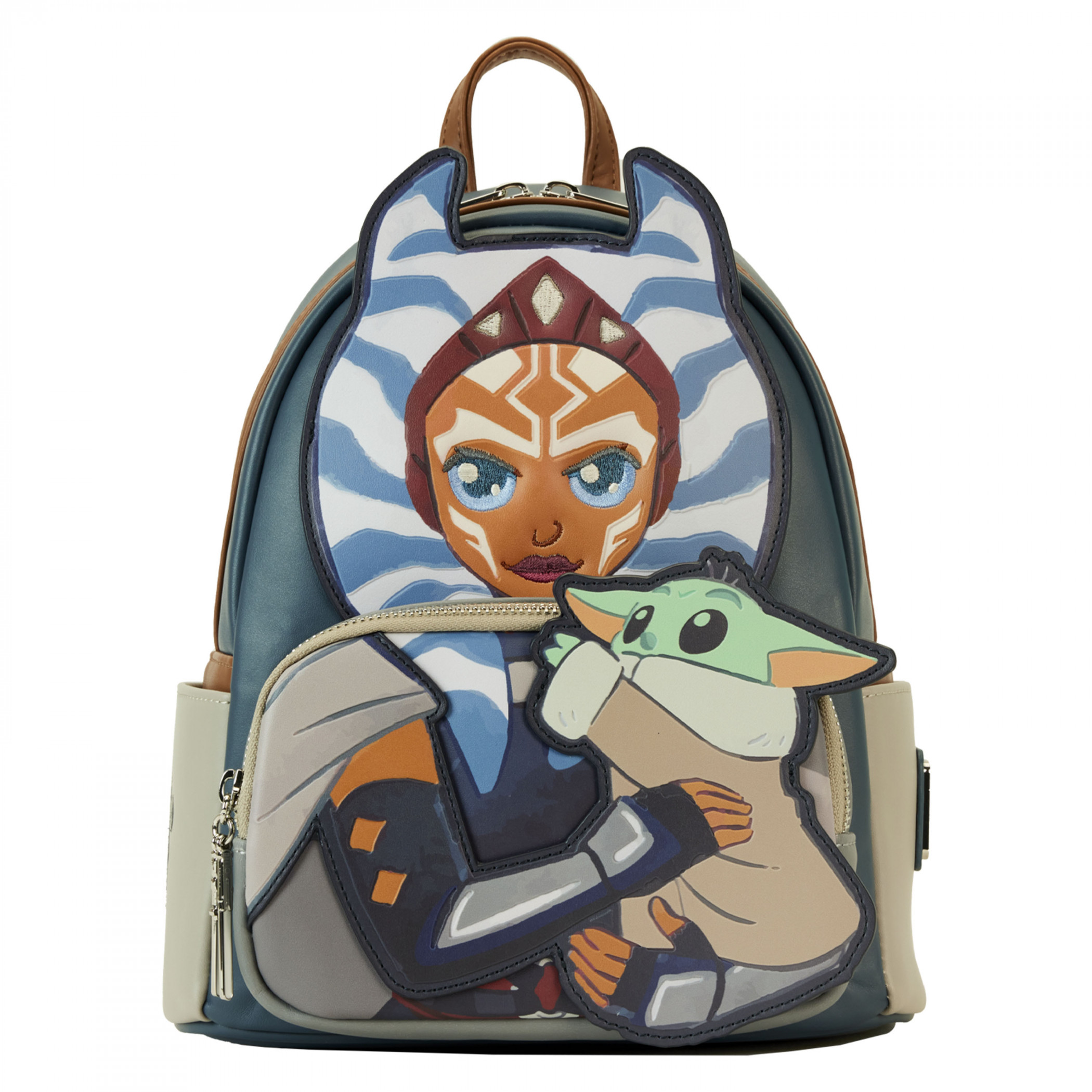 Star Wars Ahsoka and Grogu Mini Backpack By Loungefly, Multi-Color