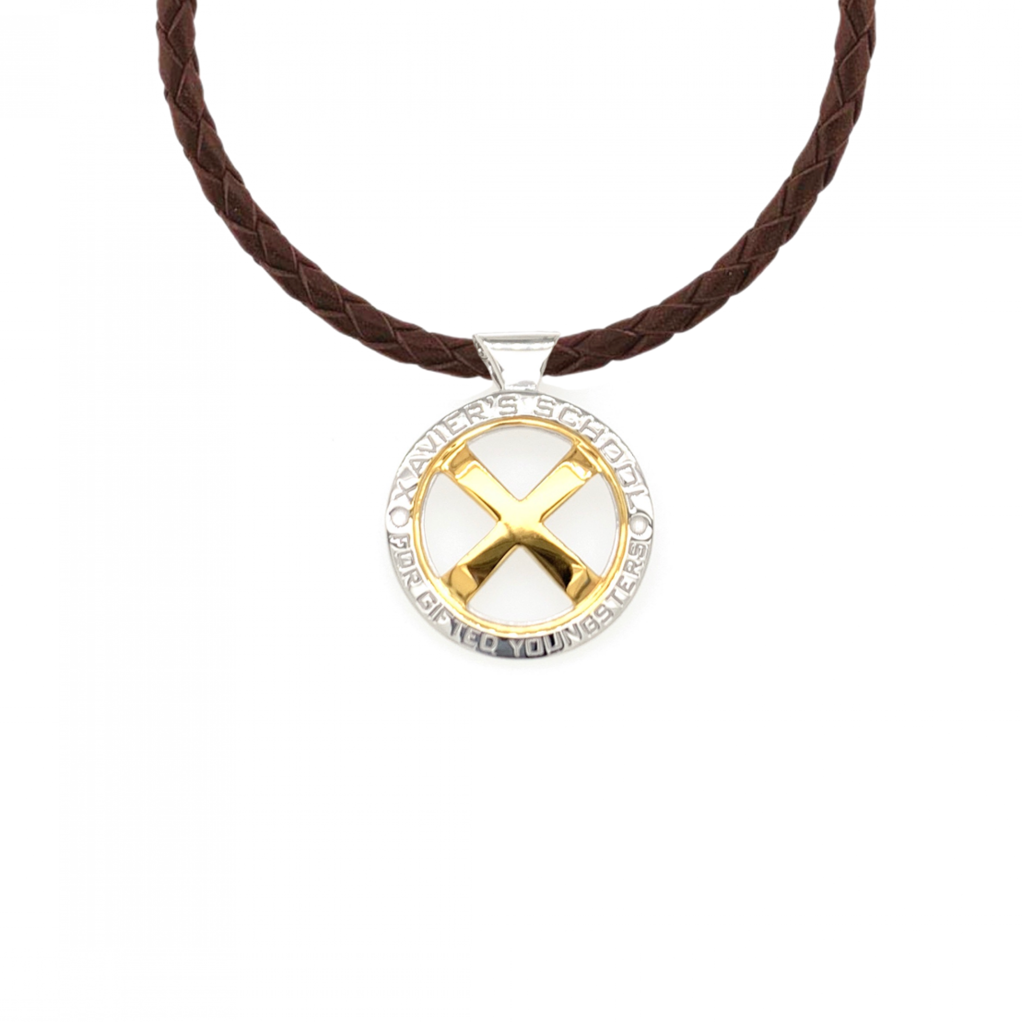 X-Men Institute Sterling Silver Pendant, Silver