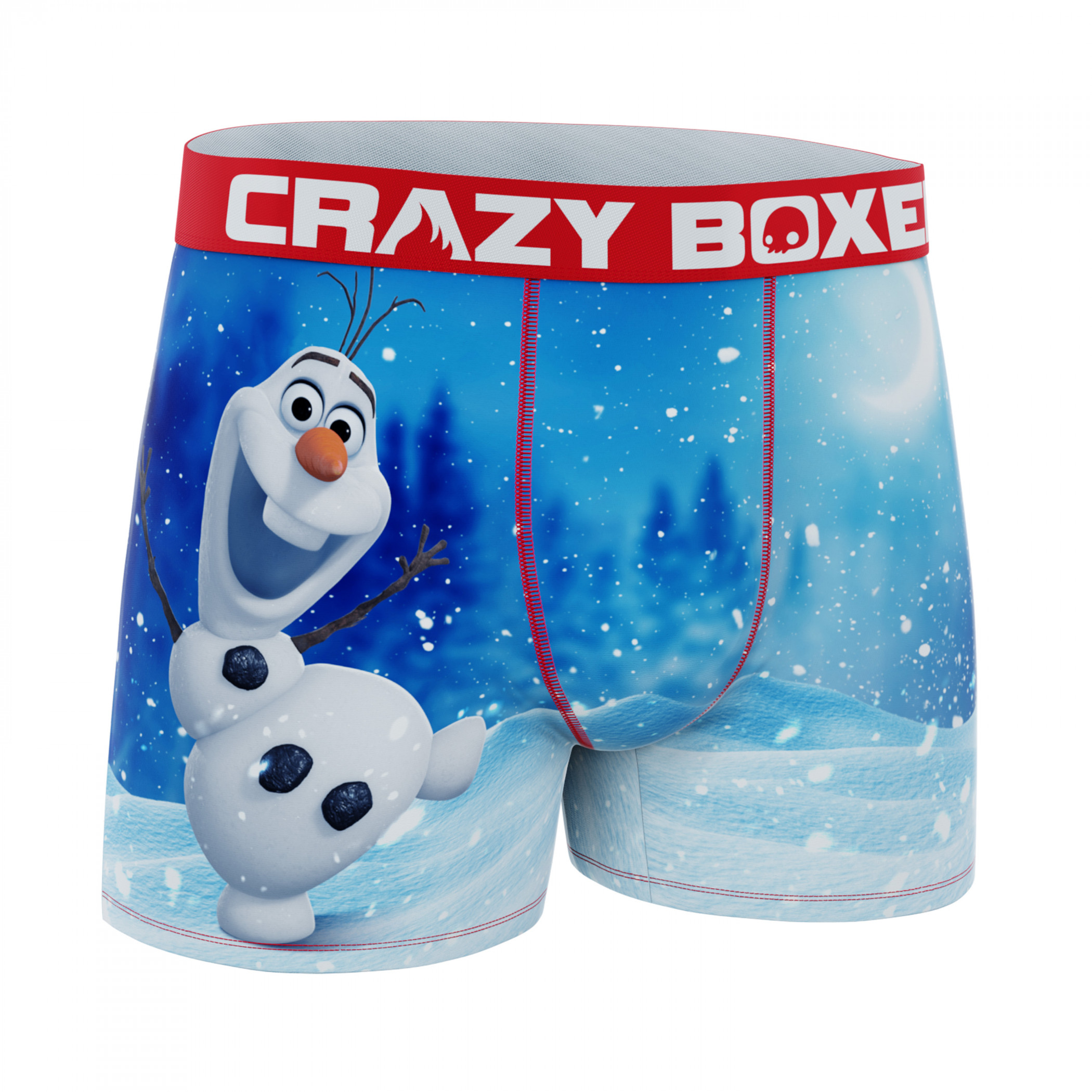 Crazy Boxers Frozen Olaf Boxer Briefs in Popcorn Box Multi-Color