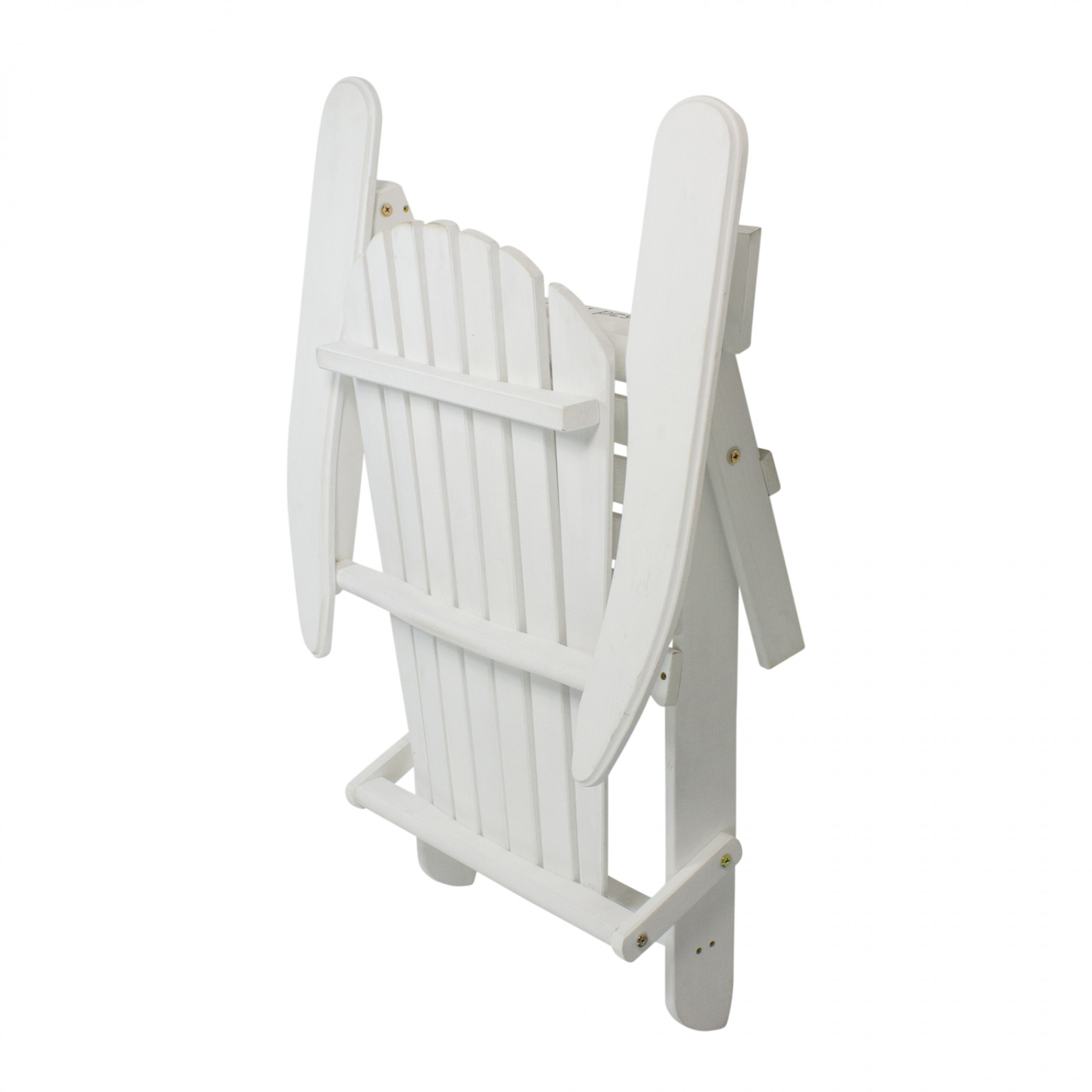 Corona Extra 36' Classic White Folding Wooden Adirondack Chair