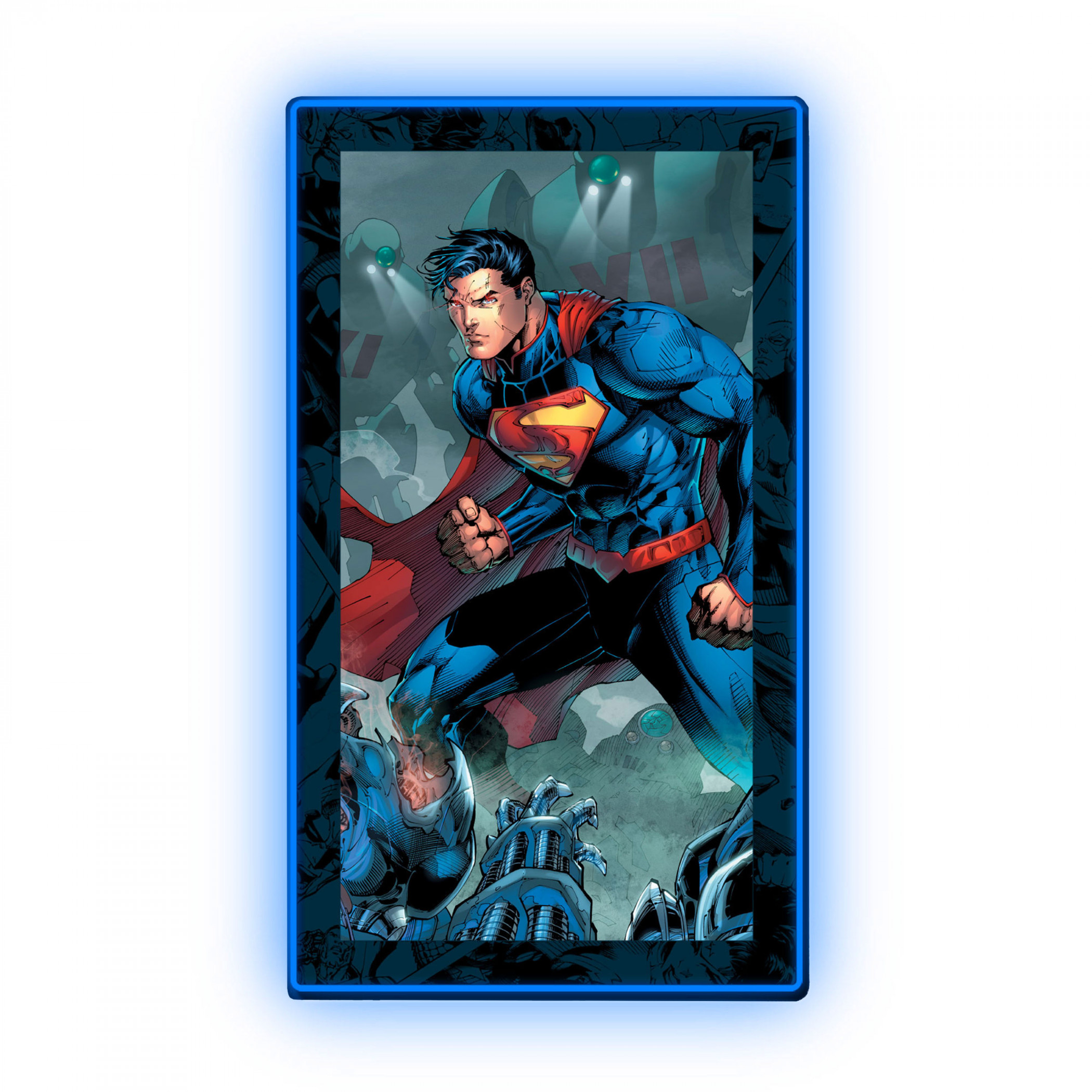 Superman LED Mini Poster Mountable Wall Light, Multi-Color