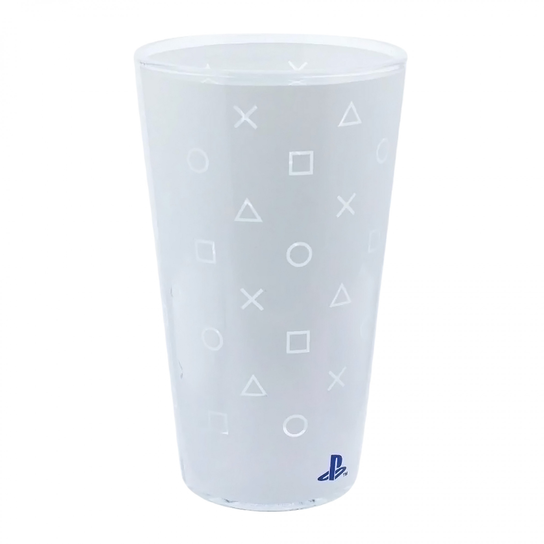 PlayStation PS5 Icons 14oz Drinking Glass, Multi-Color