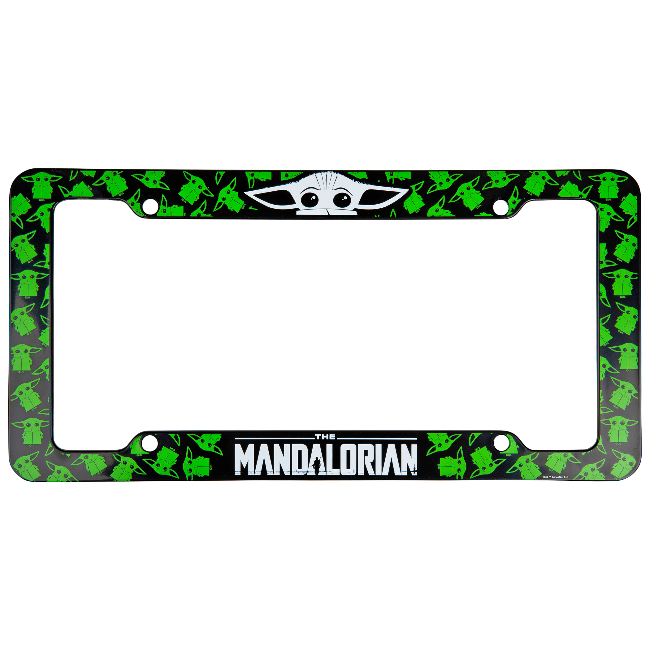 Star Wars The Mandalorian AOP Grogu License Plate Frame, Multi-Color