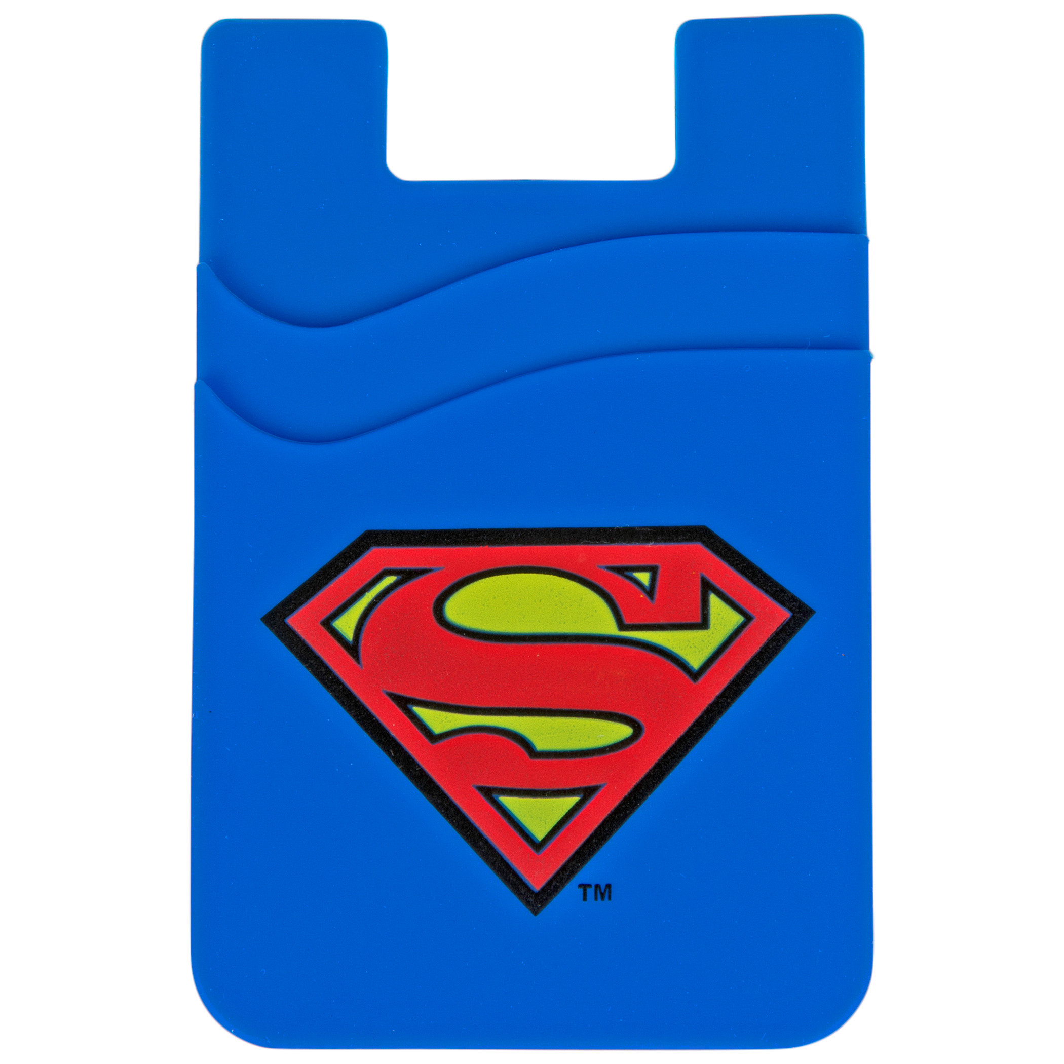 DC Comics Superman Logo Phone Card and License Holder, Blue