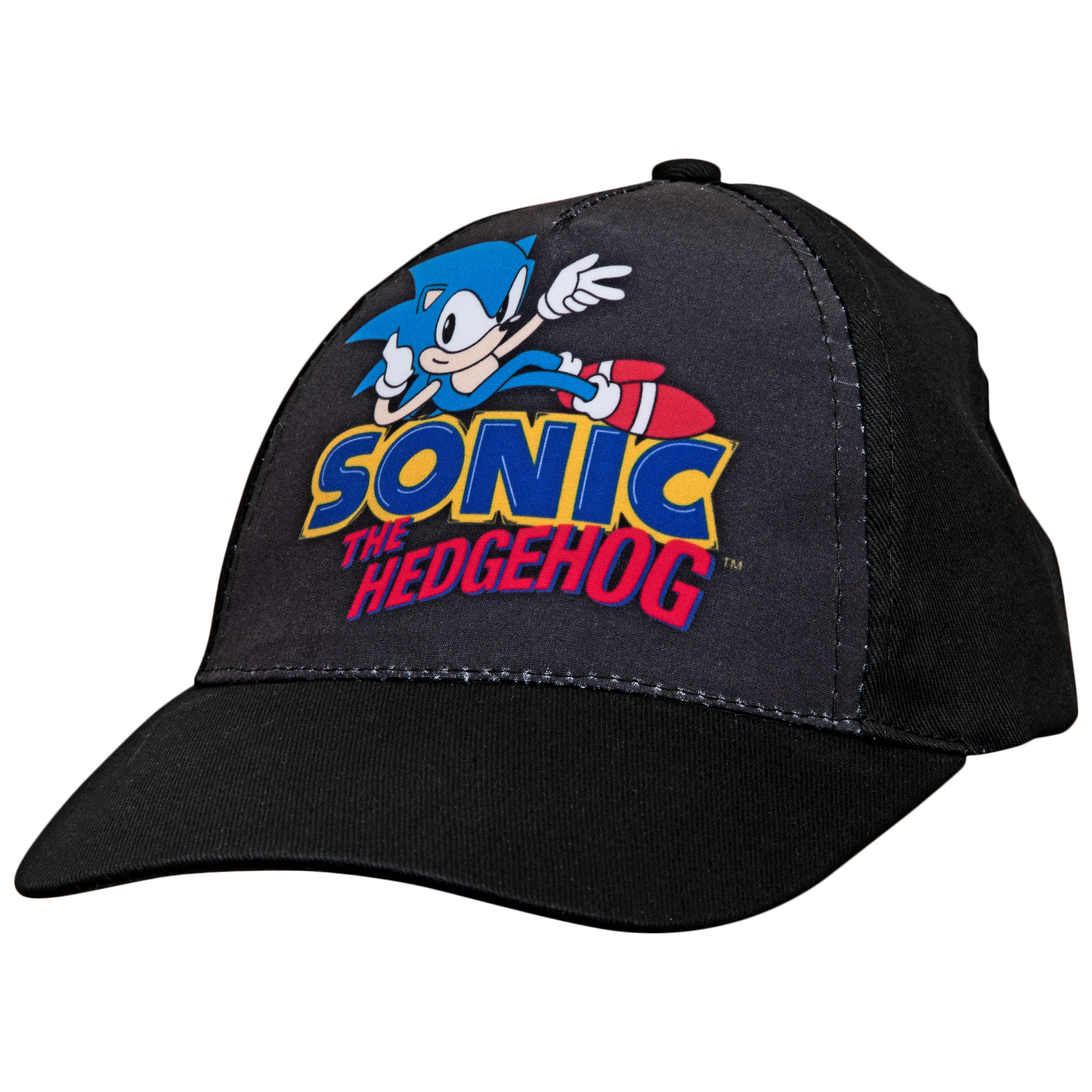 Sonic the Hedgehog Classic Snapback Hat, Black