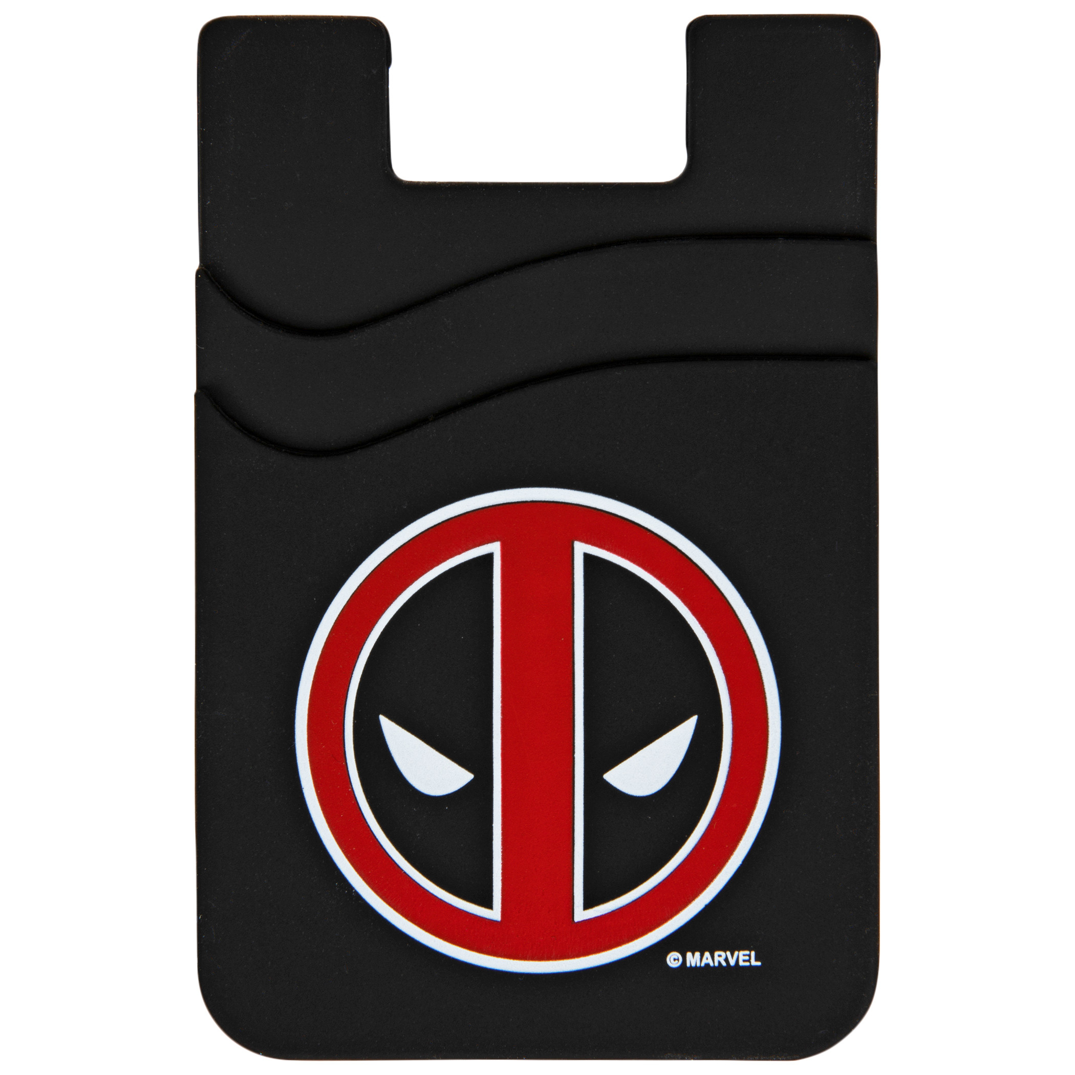Marvel Comics Deadpool Logo Phone Card and License Holder, Black