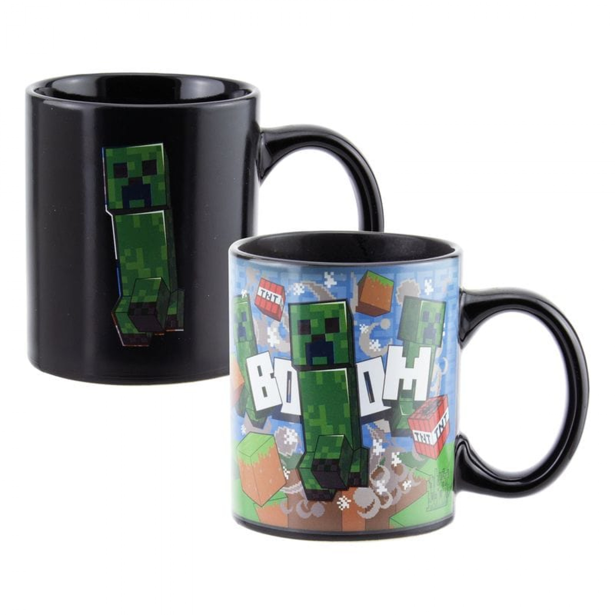 Minecraft Creeper Heat Change 10oz Ceramic Mug, Multi-Color