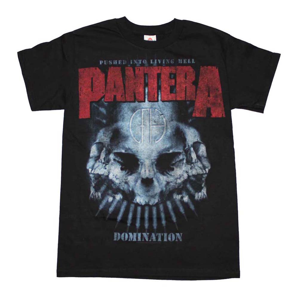 Pantera Domination Distressed Print T-Shirt