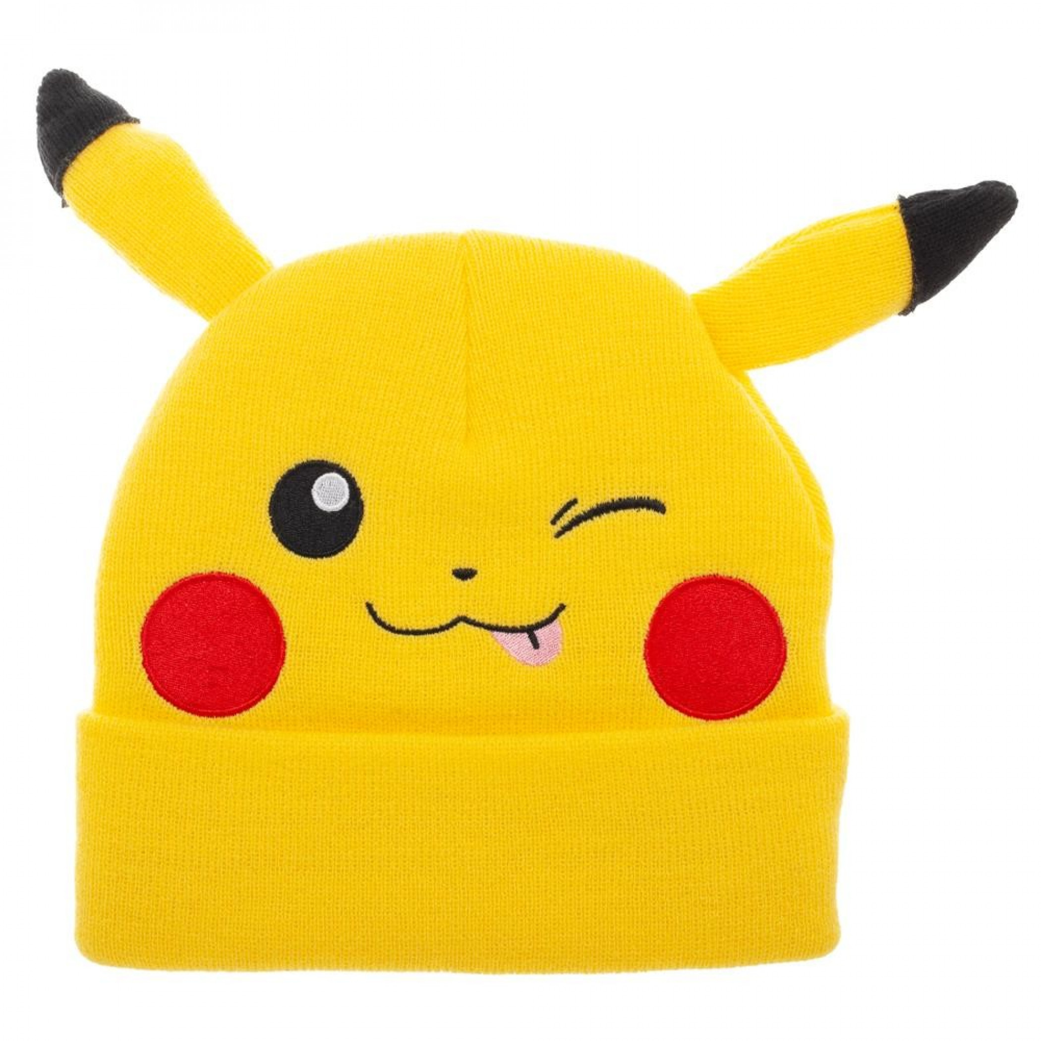 Pikachu Yellow Bigface Beanie, Yellow