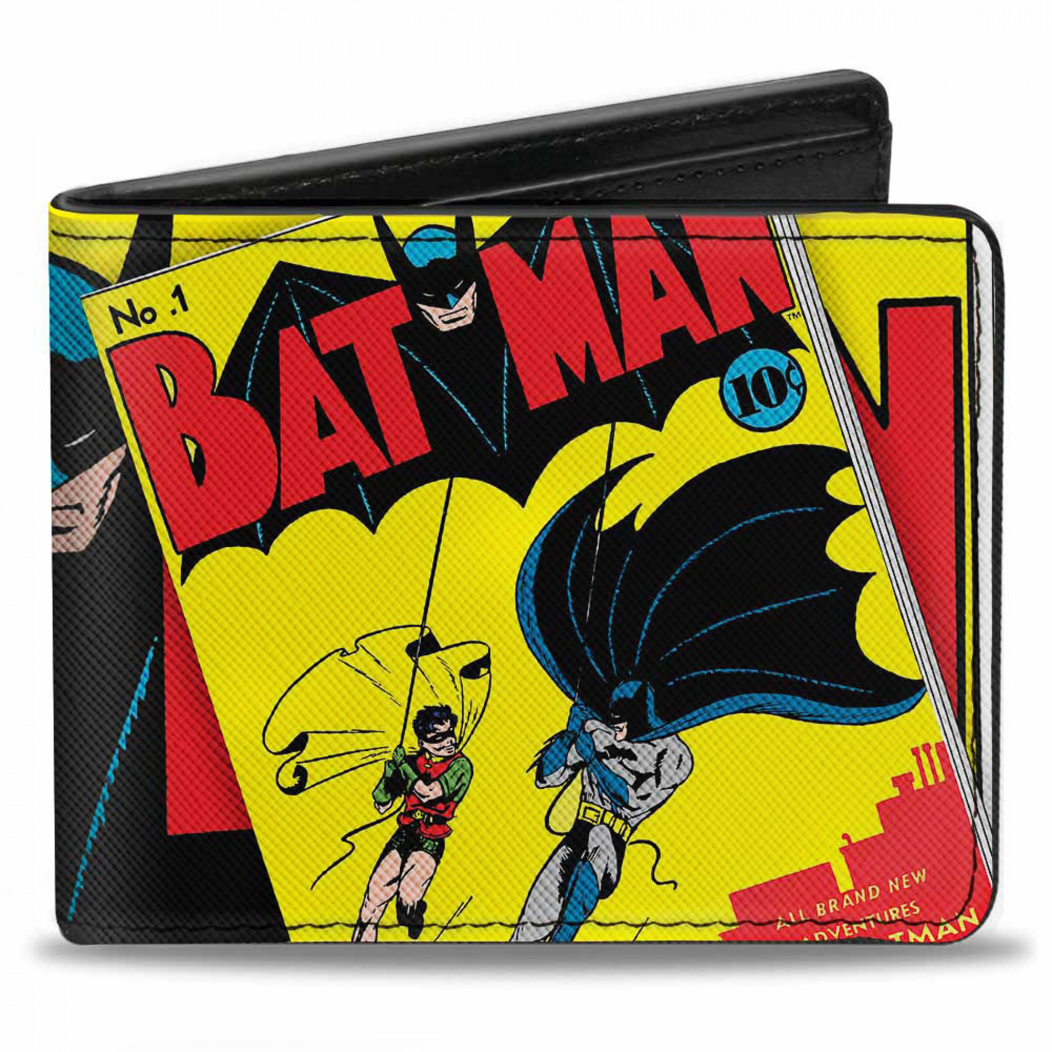 Batman 1st Edition Comic Bi-Fold Wallet, Yellow