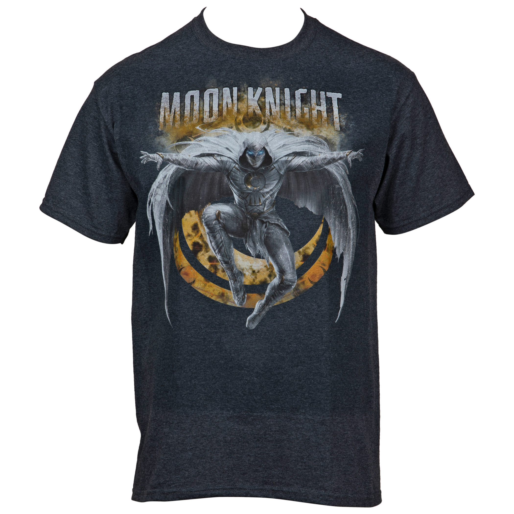 Marvel Studios Moon Knight Series The Fist of Khonshu Leaping Pose T-Shirt, Grey