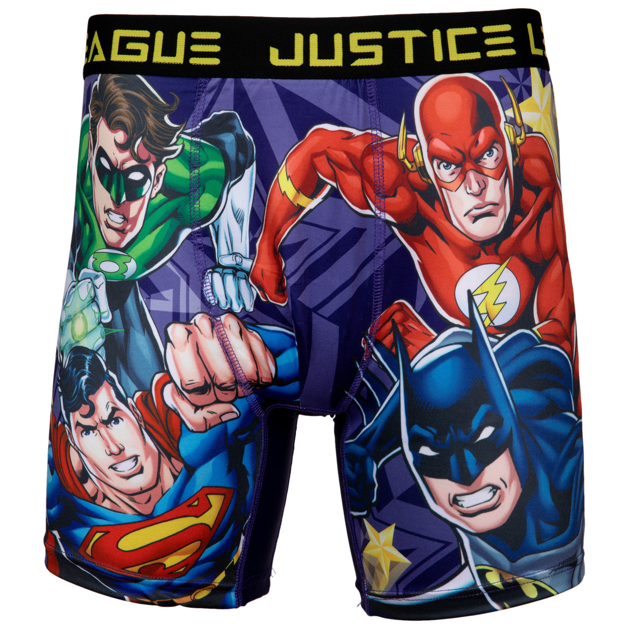 DC Comics Justice League Super-Heroes Boxer Briefs, Multi-Color