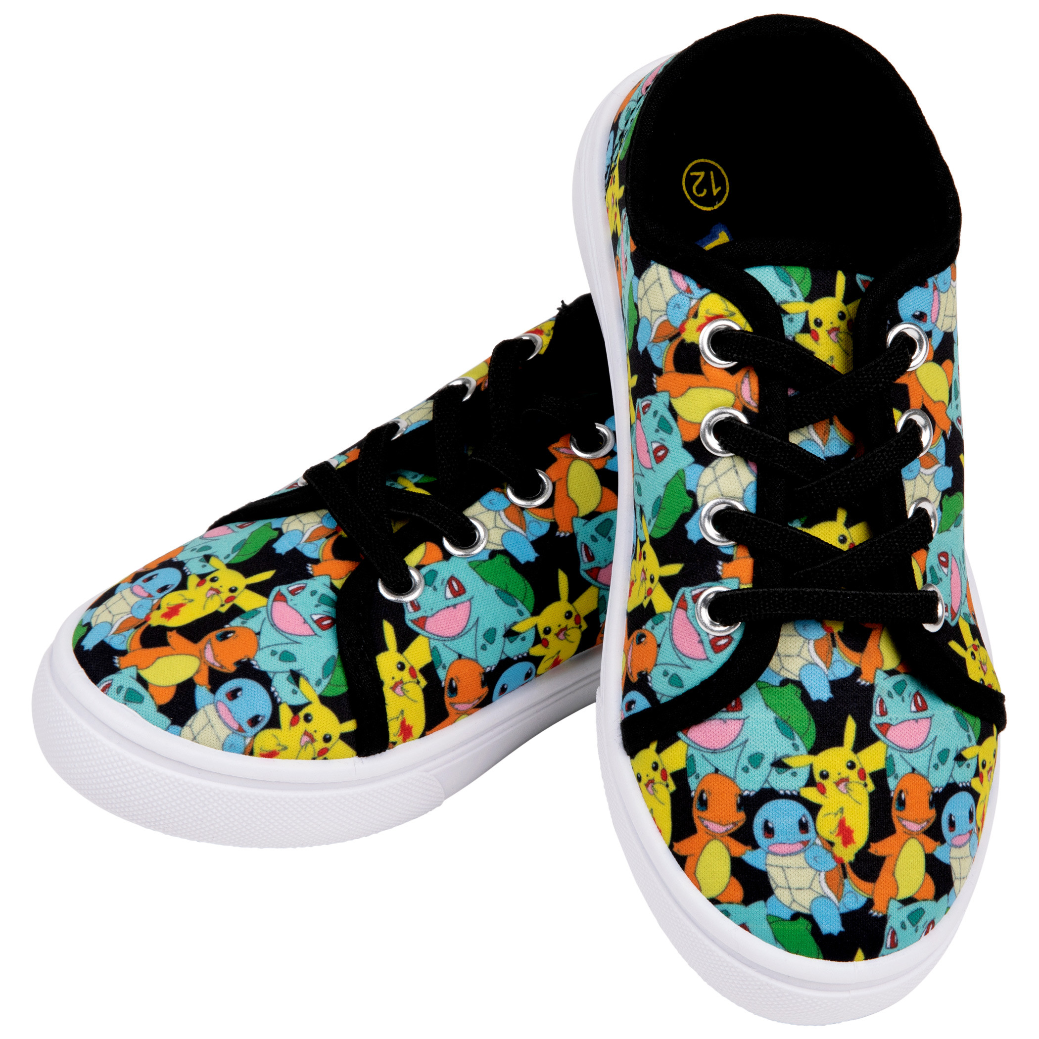 Nintendo Pokémon The Original Four Types All Over Print Boy's Shoes, Multi-Color