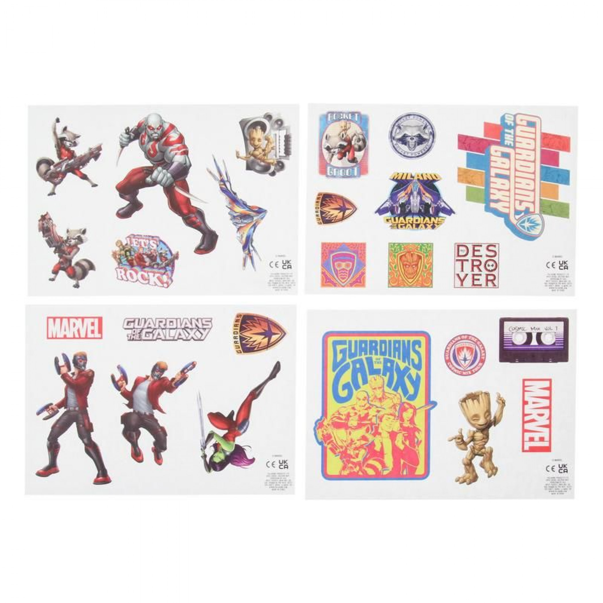 Guardians of The Galaxy Gadget Decals, Multi-Color