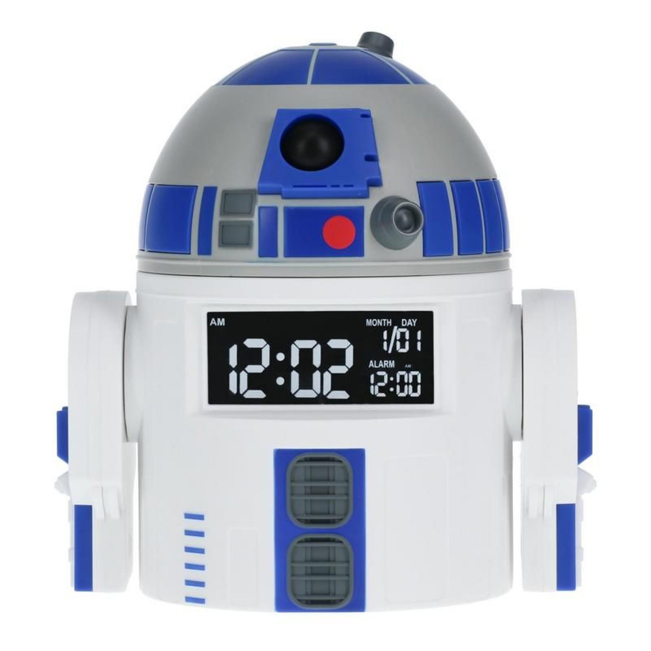 Star Wars R2-D2 Shaped Digital Alarm Clock, White