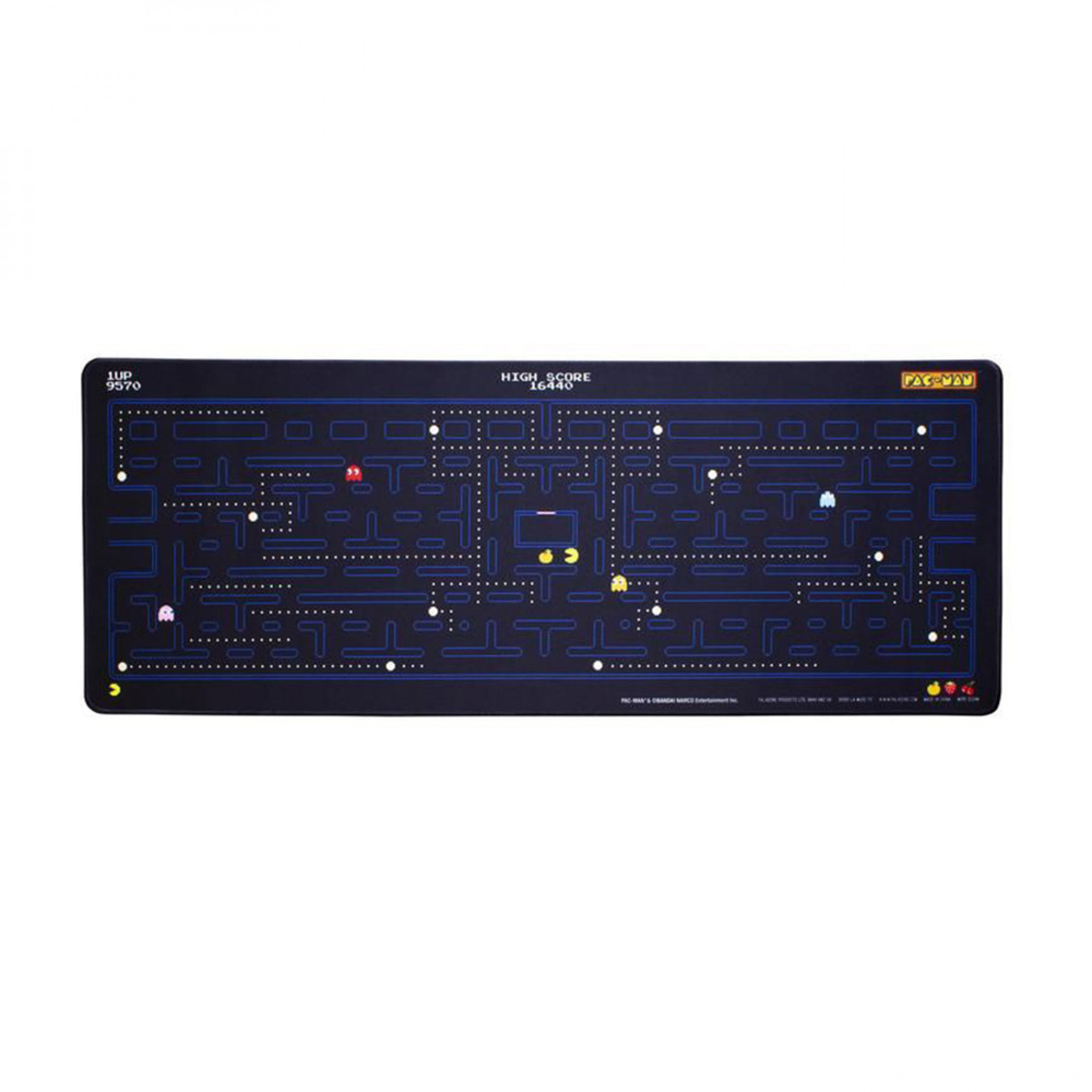 PAC-MAN Arcade Map Desk Mat, Black