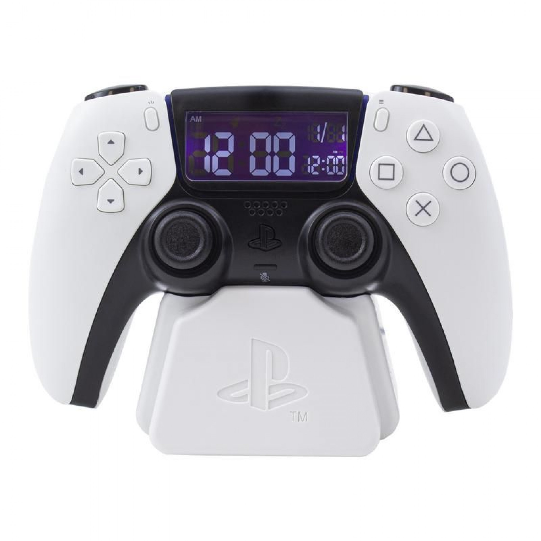 Playstation 5 Controller Digital Alarm Clock, White