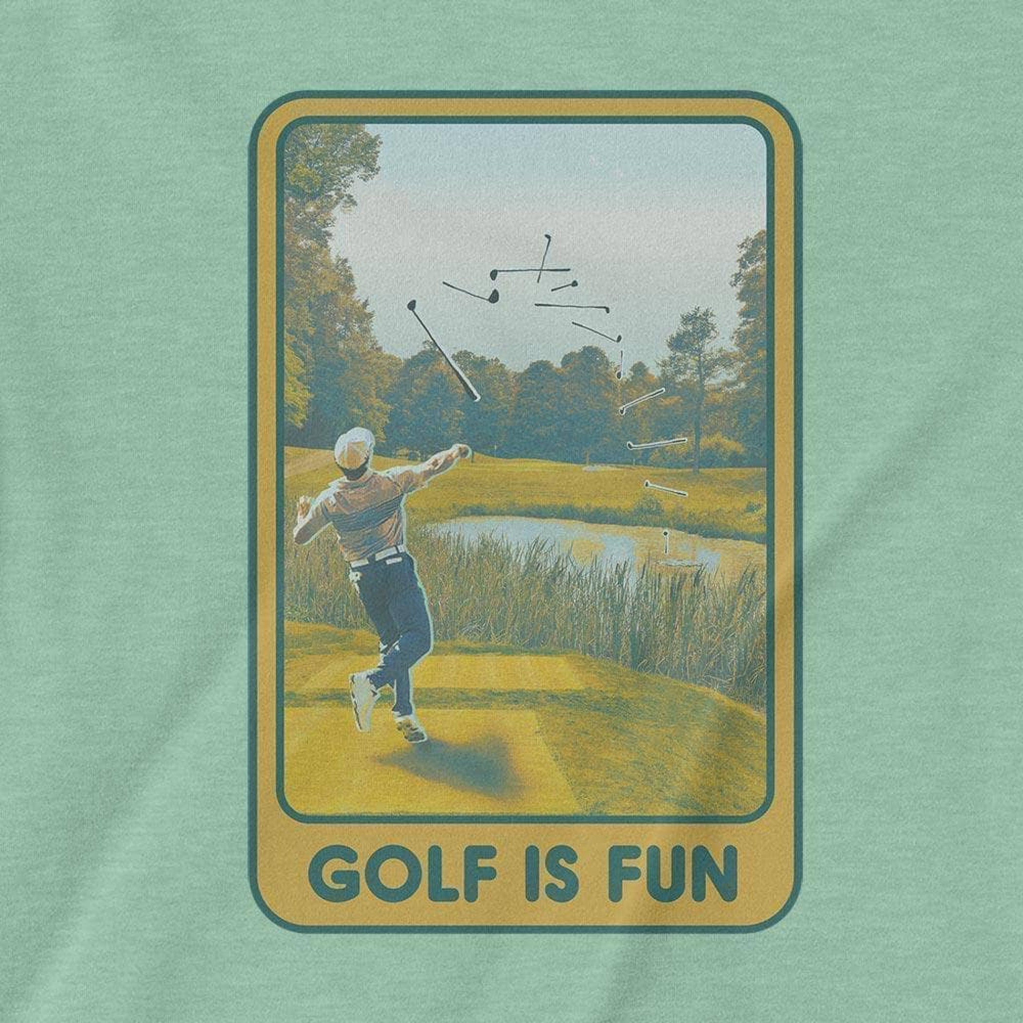 Golf Is Fun Heather Mint
