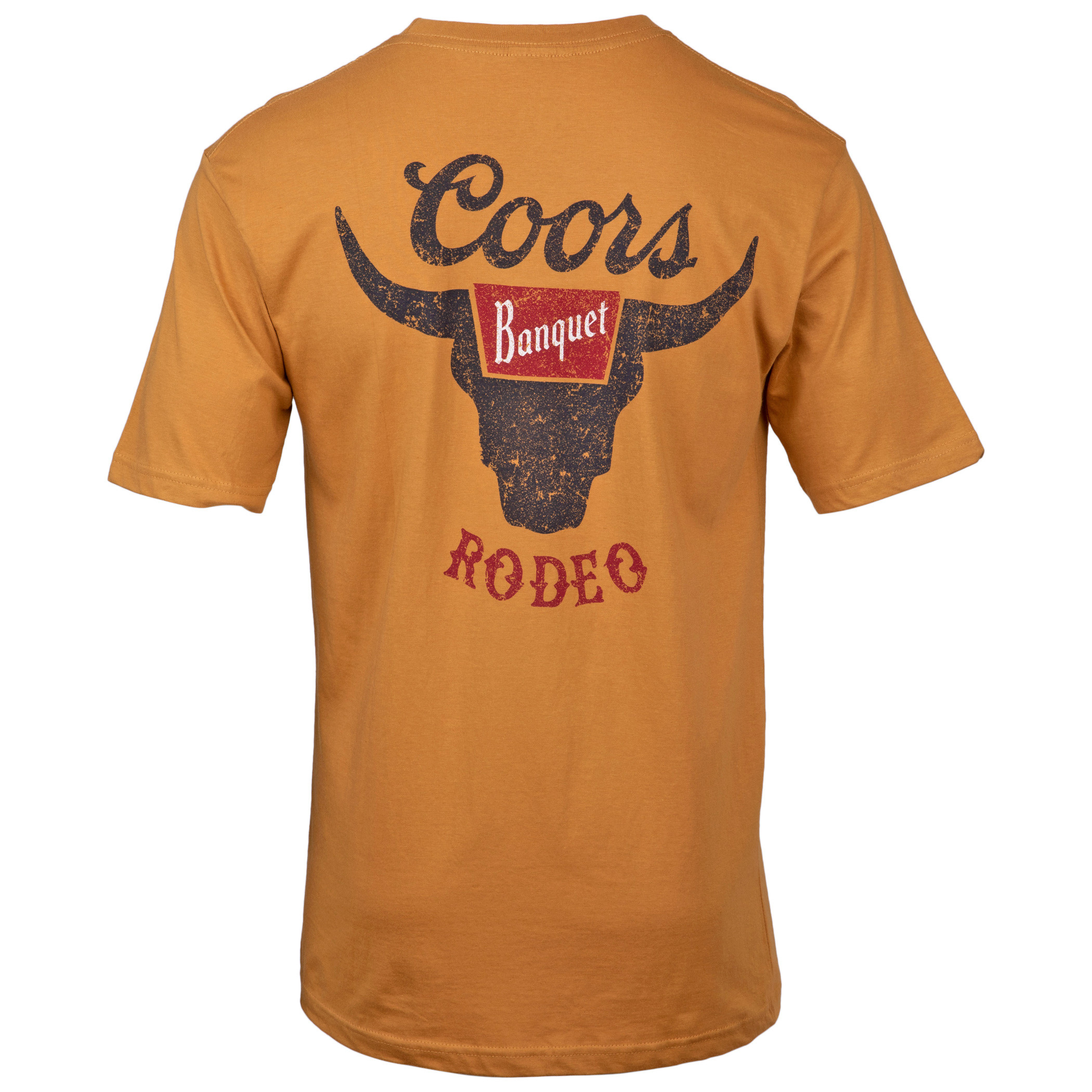Coors Banquet Rodeo Logo Distressed Front and Back Print TShirt Brew