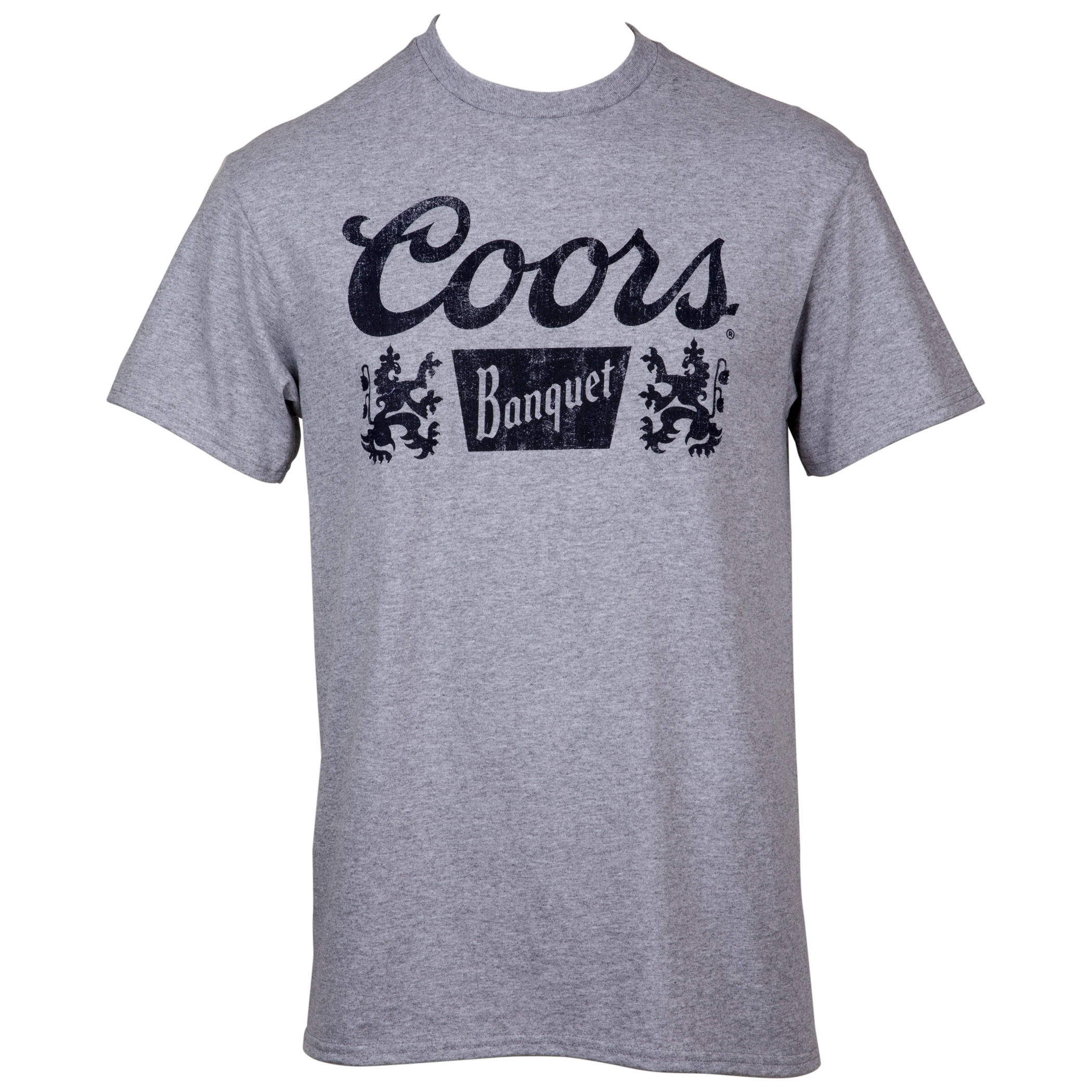 Coors Banquet Logo Distressed Print Grey Colorway T-Shirt | Brew-Shirts.com
