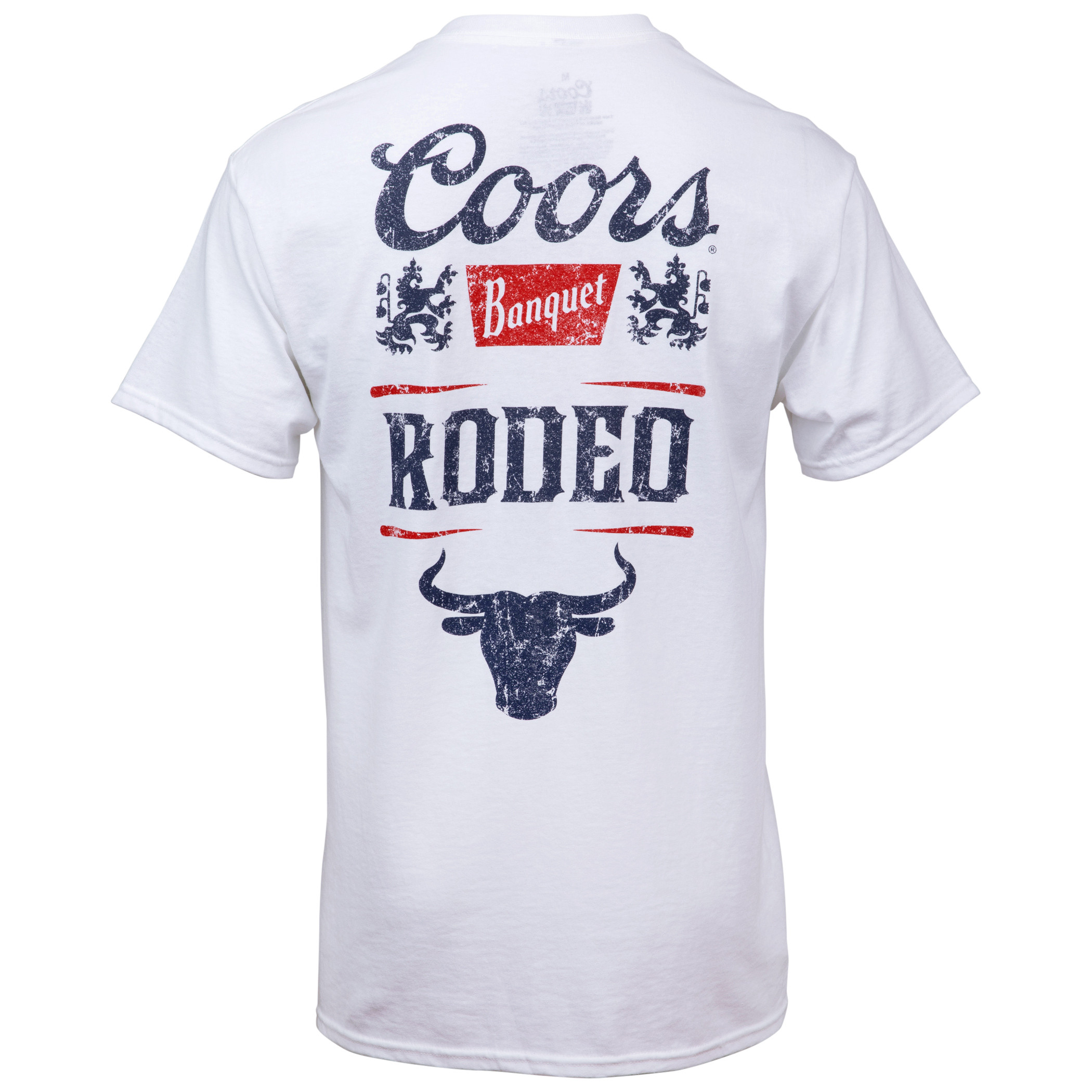 Coors Banquet Rodeo Throwback Style Logo Front and Back Print T-Shirt ...