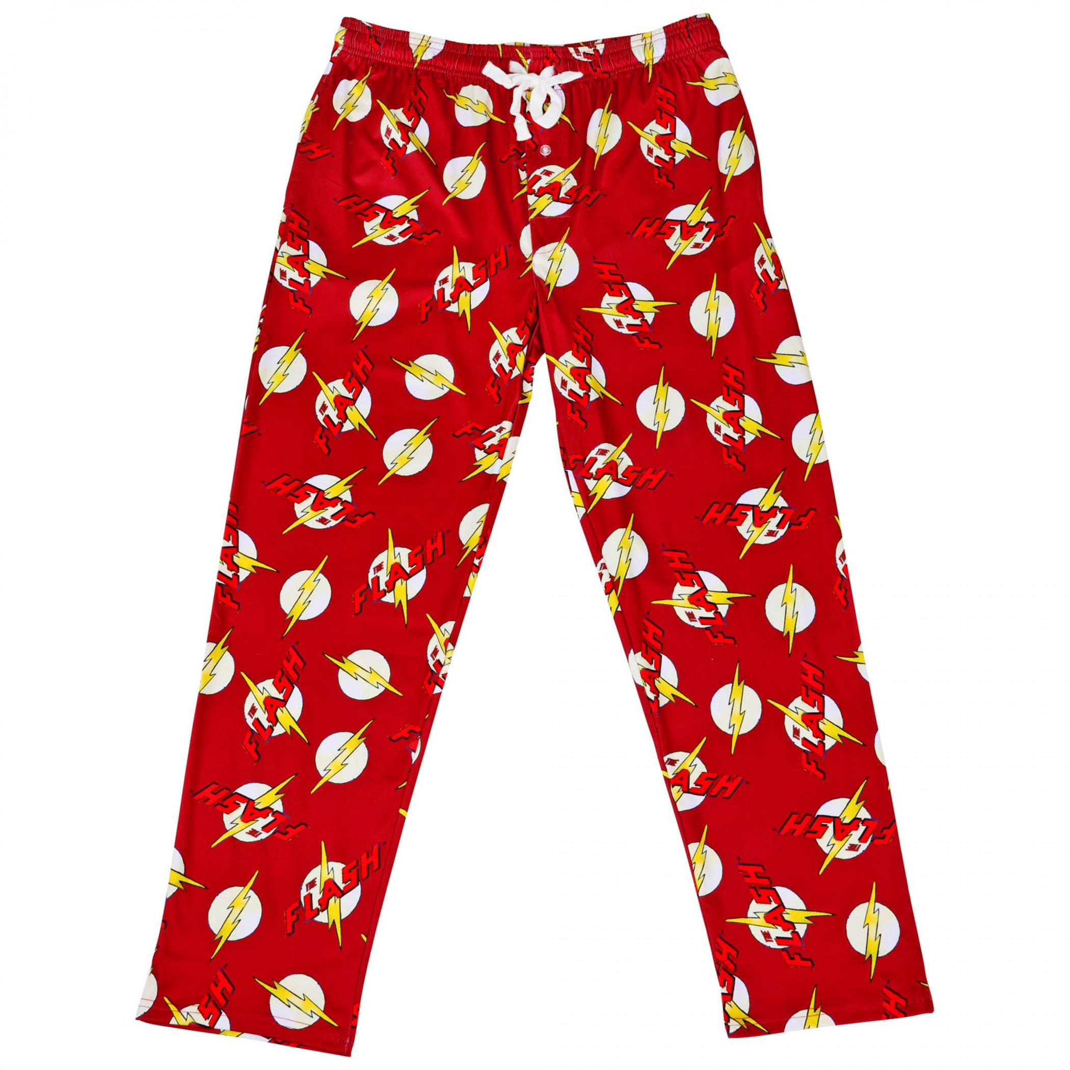 The Flash Logo All Over Print Sleep Pants, Red