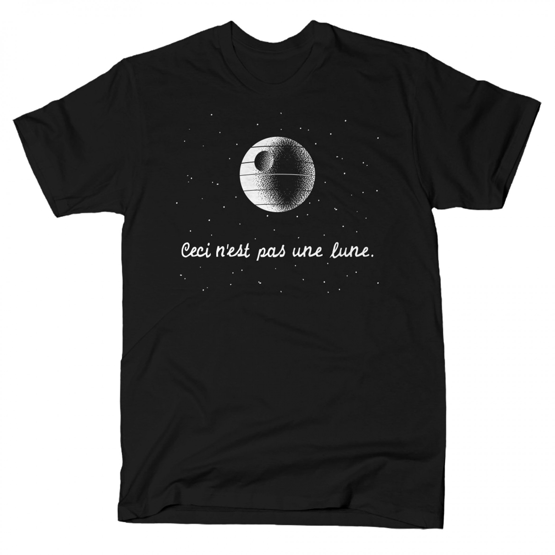 Star Wars This is Not a Moon T-Shirt, Black
