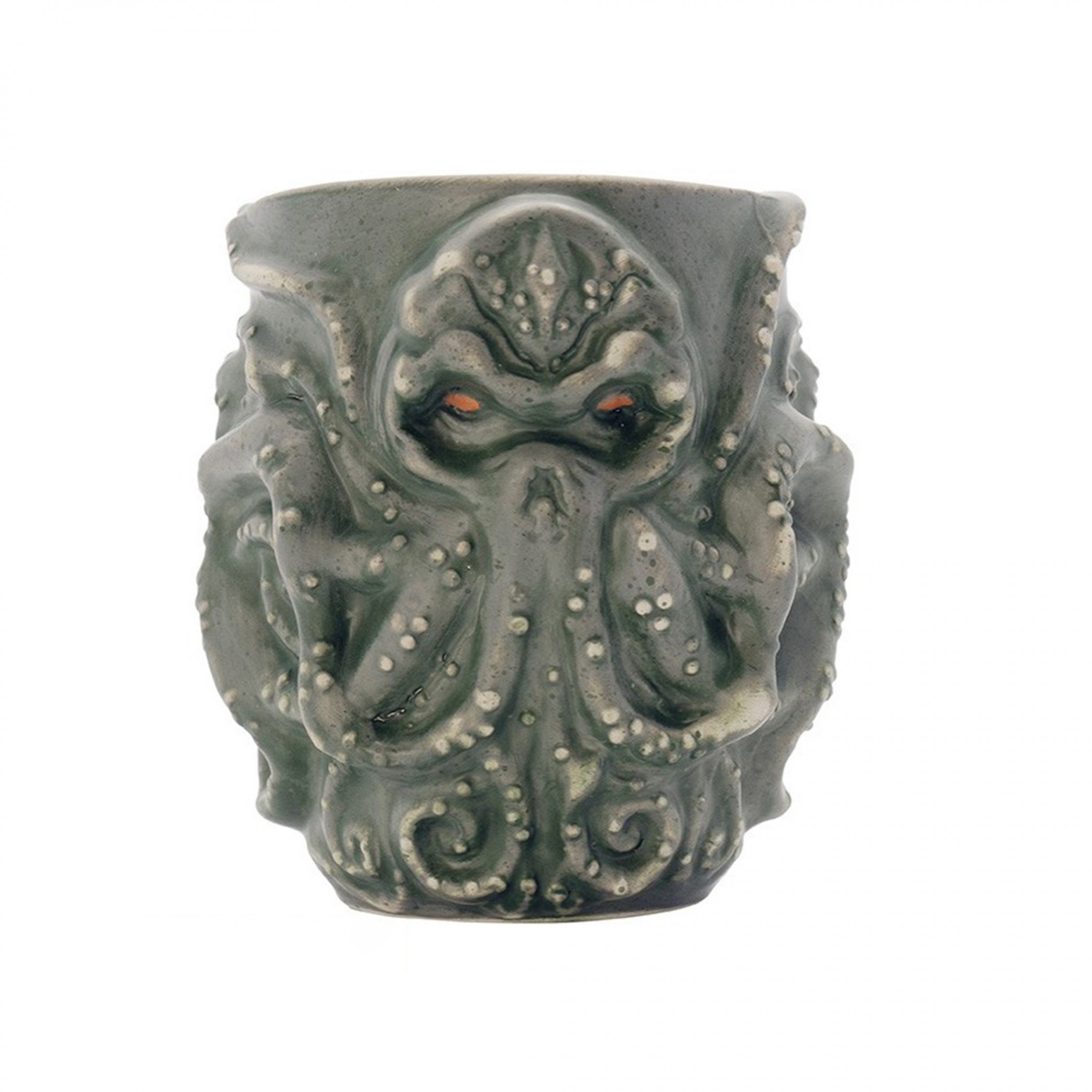 H.P Lovecraft. Cthulhu 3D Ceramic 11oz. Mug, Grey