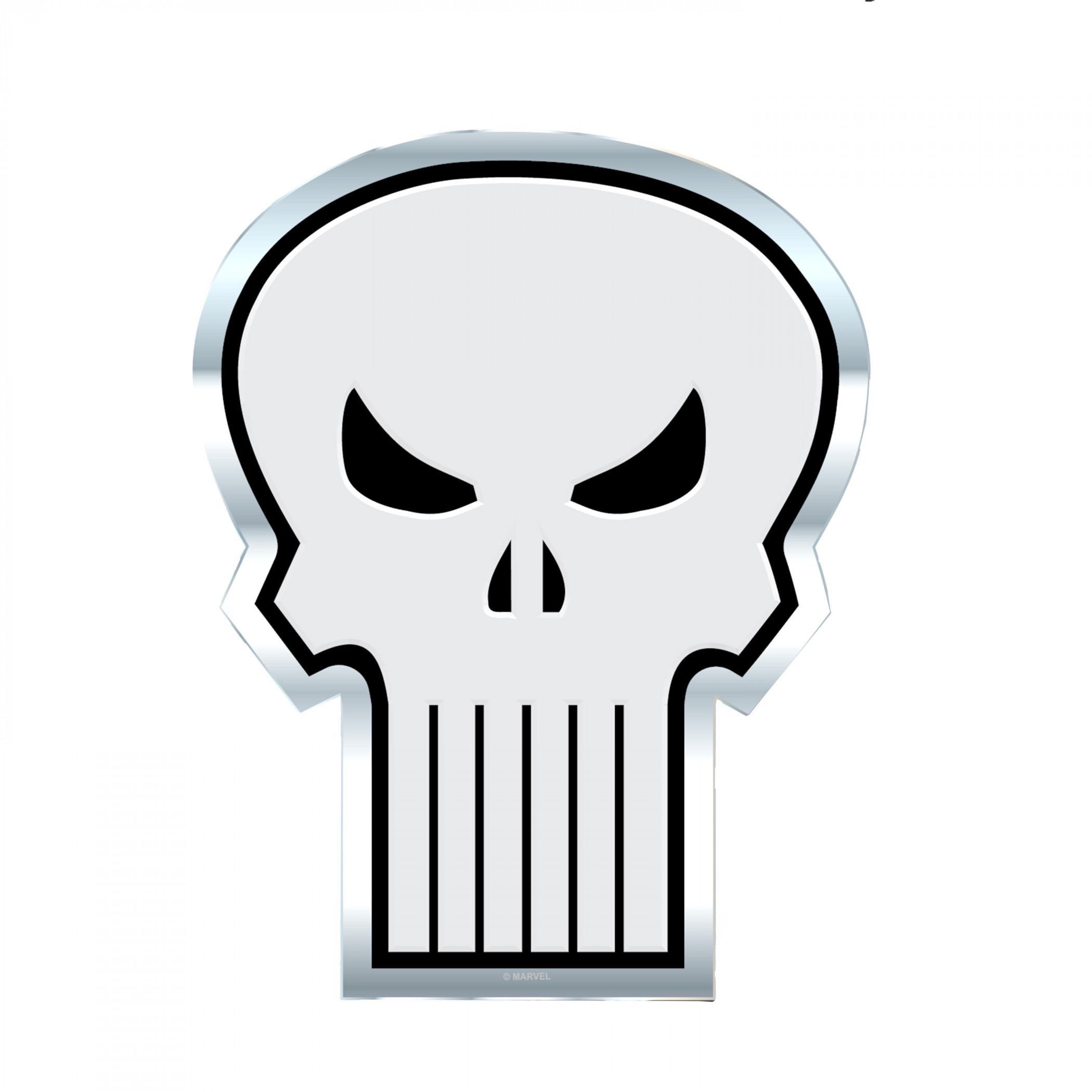 Punisher Logo Car Emblem, Multi-Color